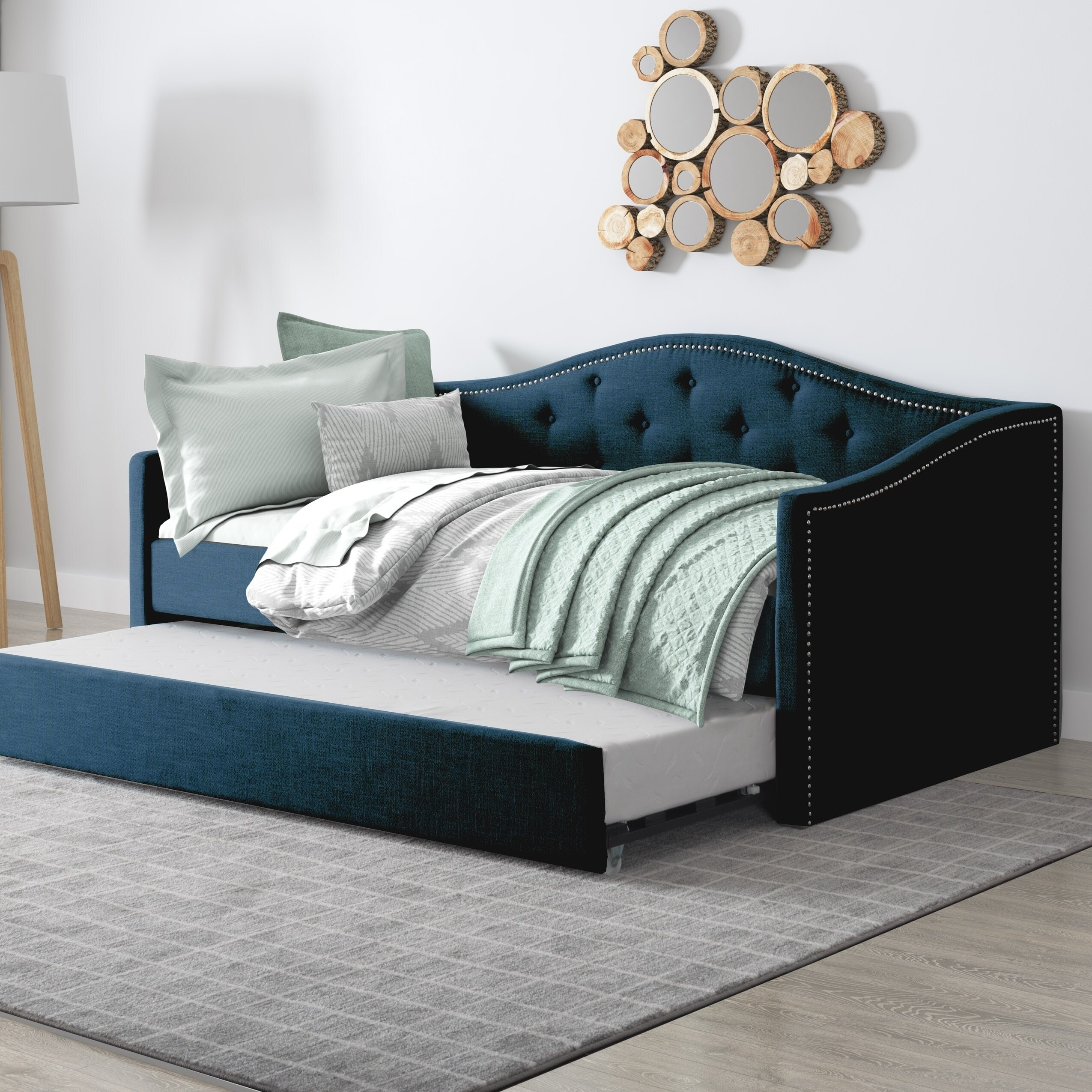Copper Grove Amara Twin Pull Out Bed Dark Grey