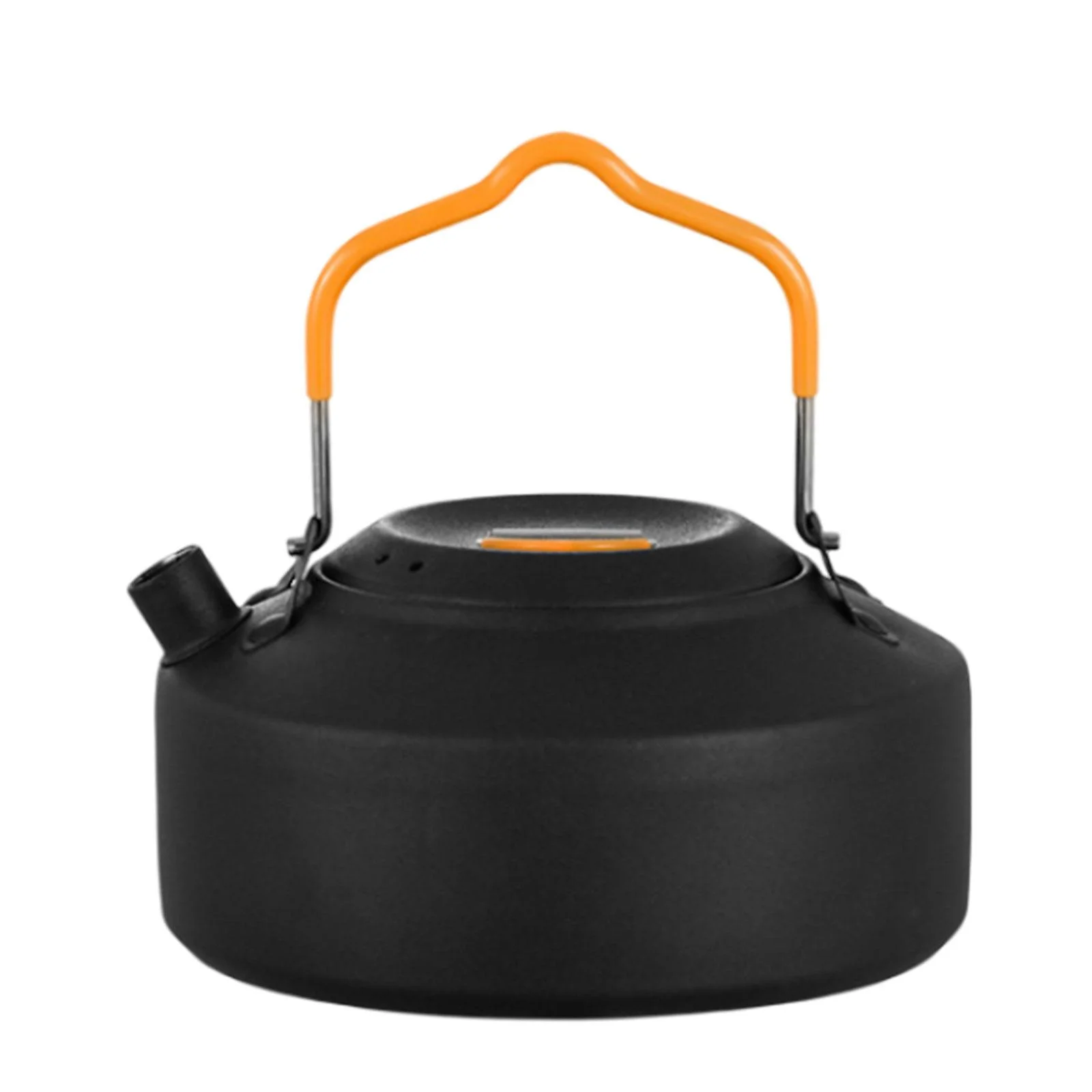 1L Camping Kettle Stain Resistant Teapot for Cooking Barbecue Mountaineering Black