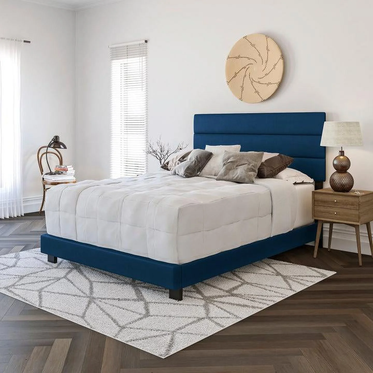 Boyd Sleep Nicey Faux Leather Upholstered Platform Bed Frame - NPBU904TW