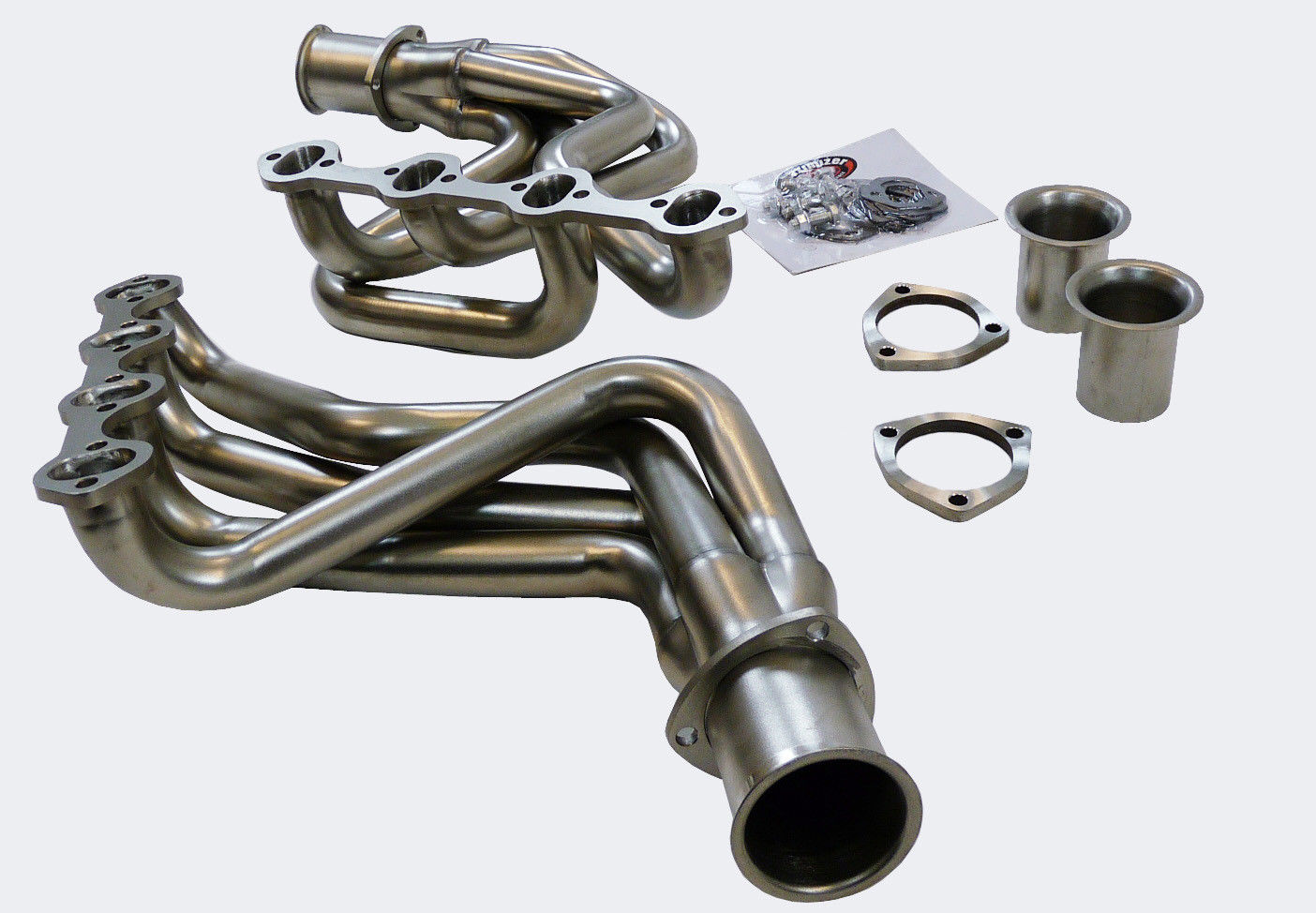 Stainless Header Fitment For 65 to 79 Ford Pick Up SBC By Maximizer-HP