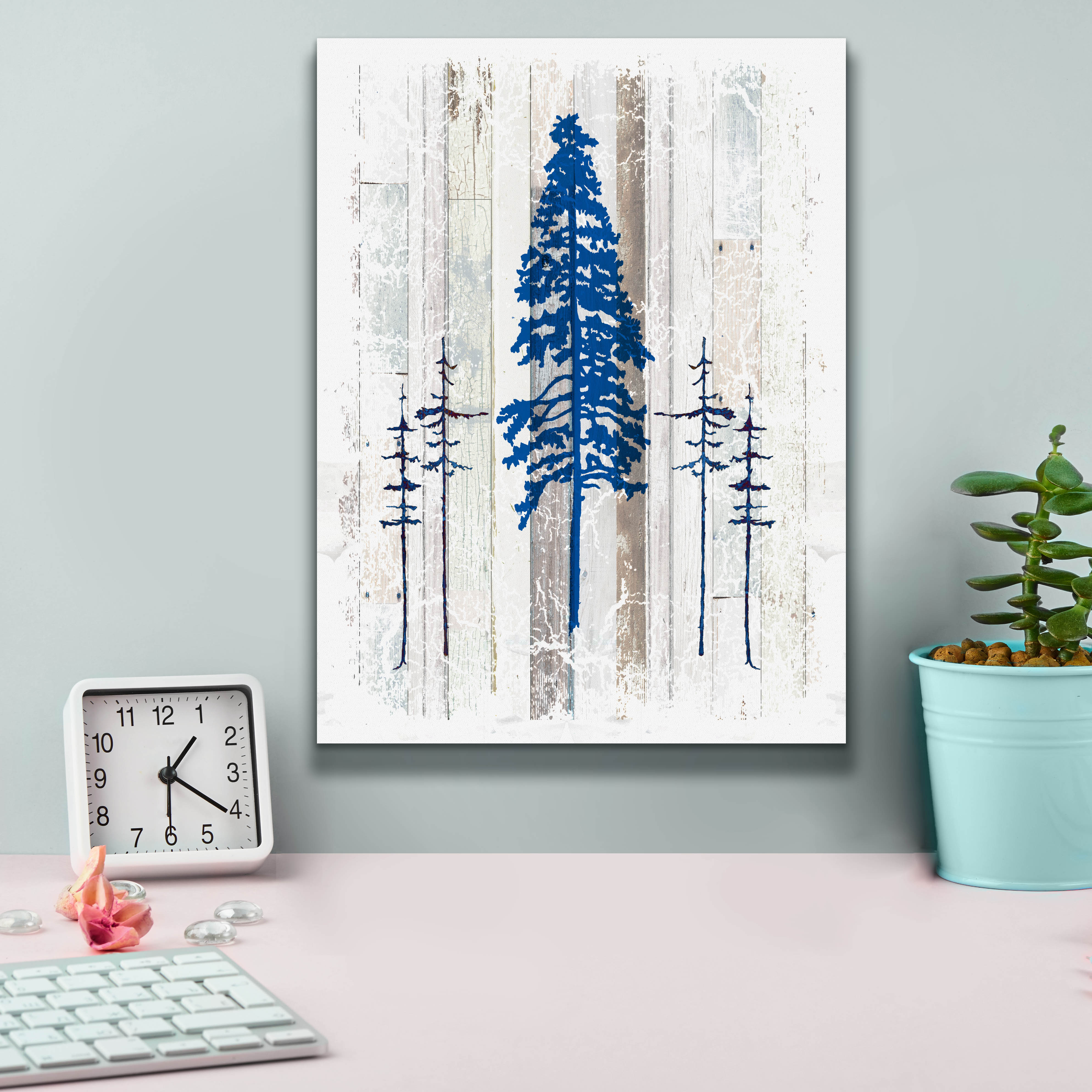 Epic Graffiti 'The Blue Moose - Lodge Pole Pine' by Lightbox Journal, Canvas Wall Art, 12