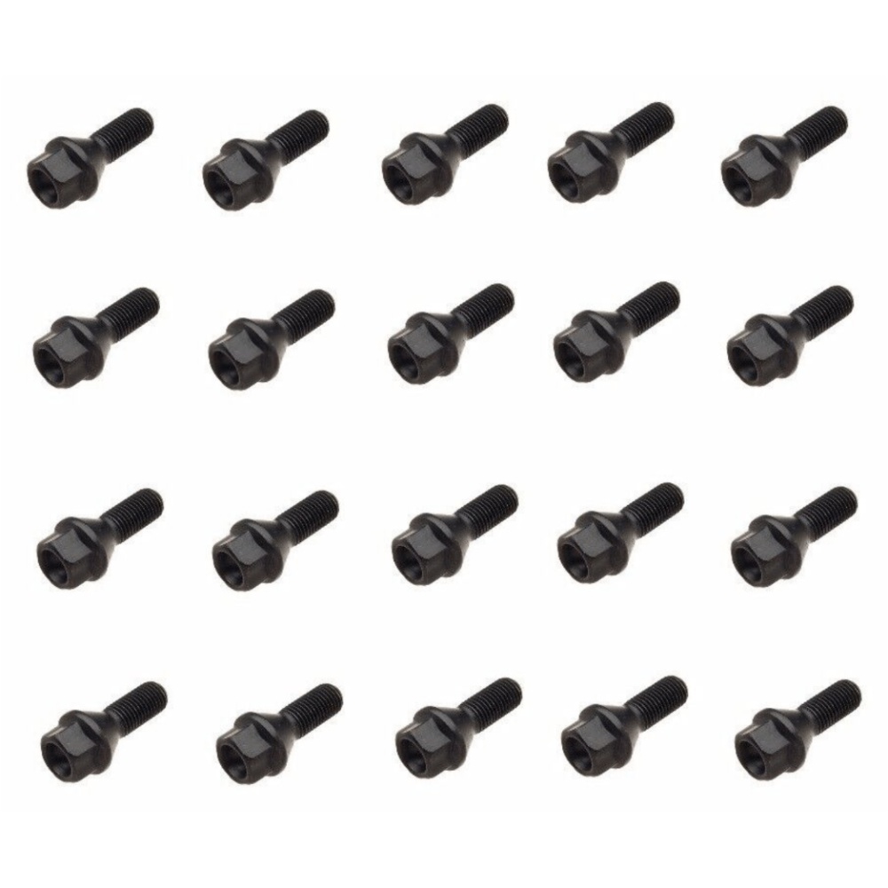For BMW Mini E36 E39 E46 E60 Wheel Lug Bolts Set 20 Riim Screw Stud Fastener Nut
