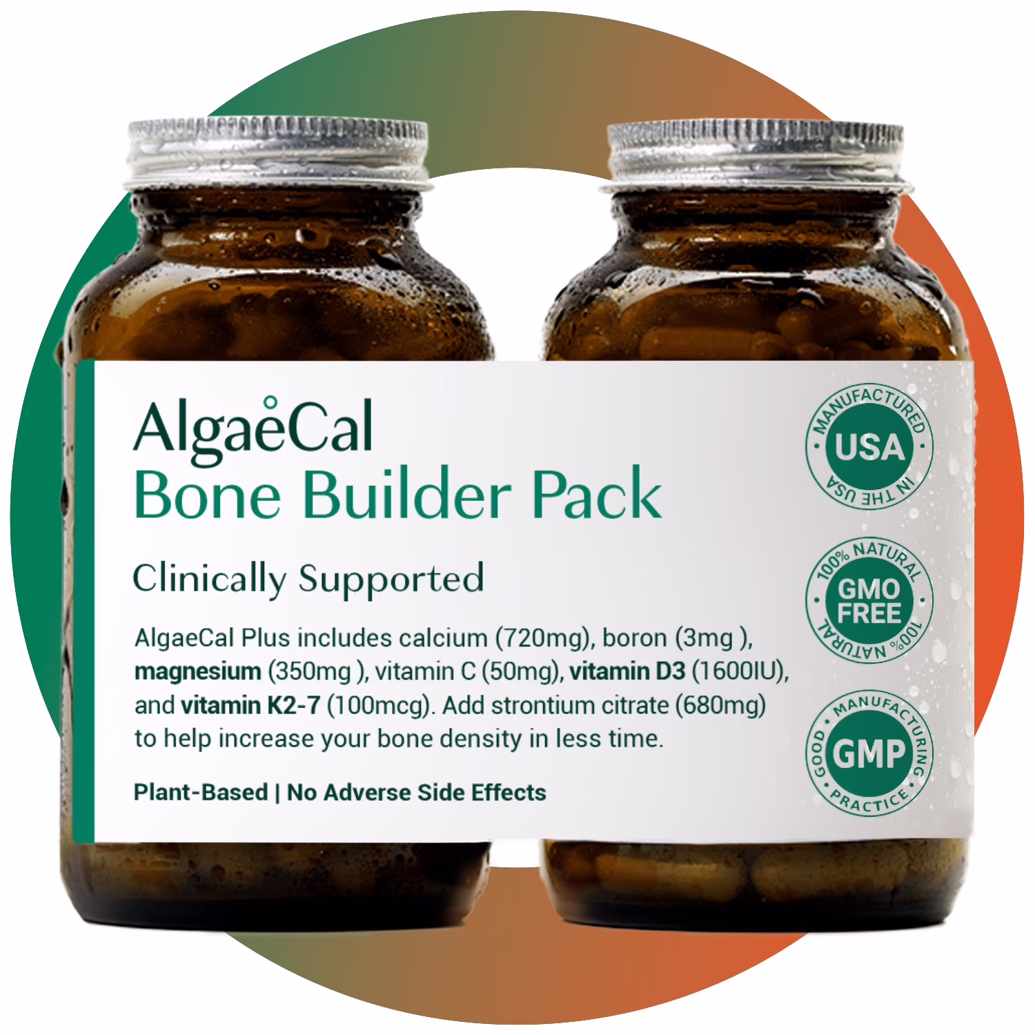 AlgaeCal - Calcium & Strontium Supplement, The Bone Builder Pack