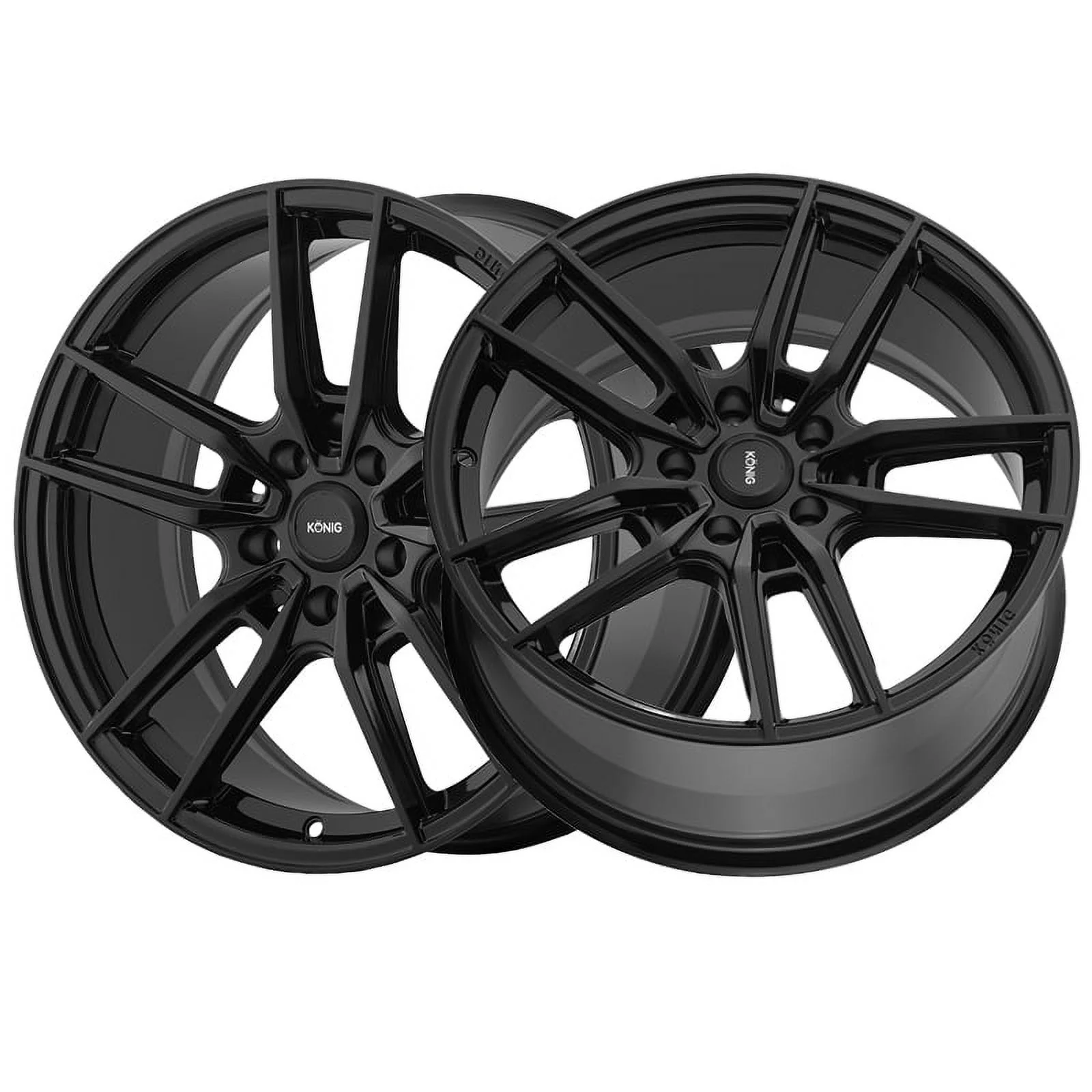 17x8 Konig 55B Myth Gloss Black Wheel 5x112 (43mm)