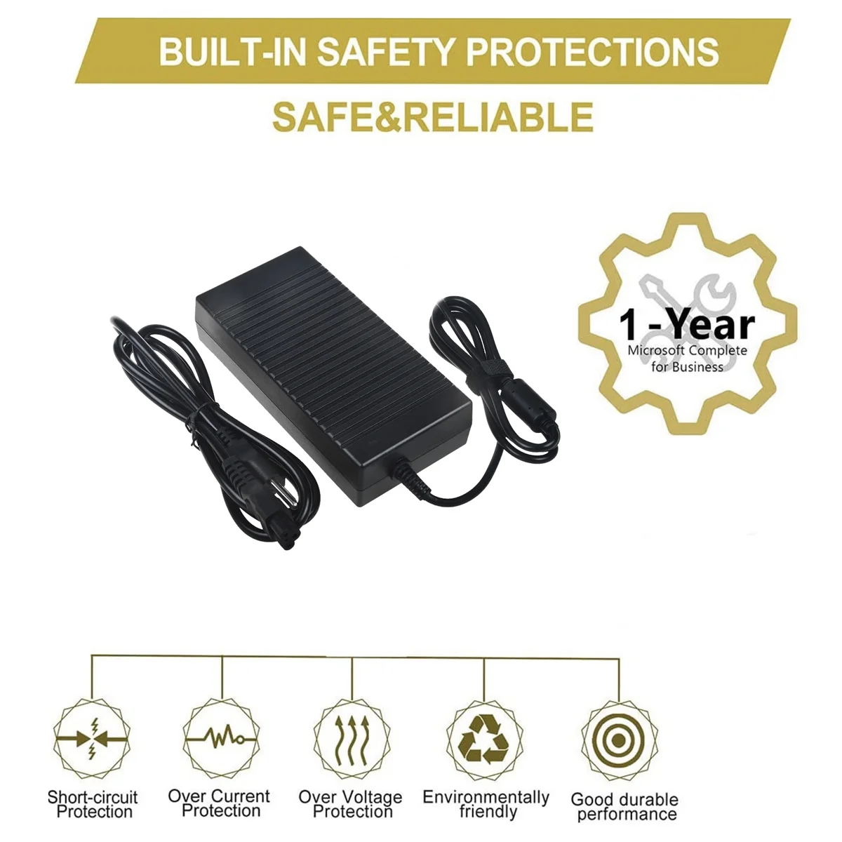 CJP-Geek 19.5V 7.7A AC Adapter replacement for Dell Precision M14x R2 i7-3630QM i7-3720QM i7-3940XM