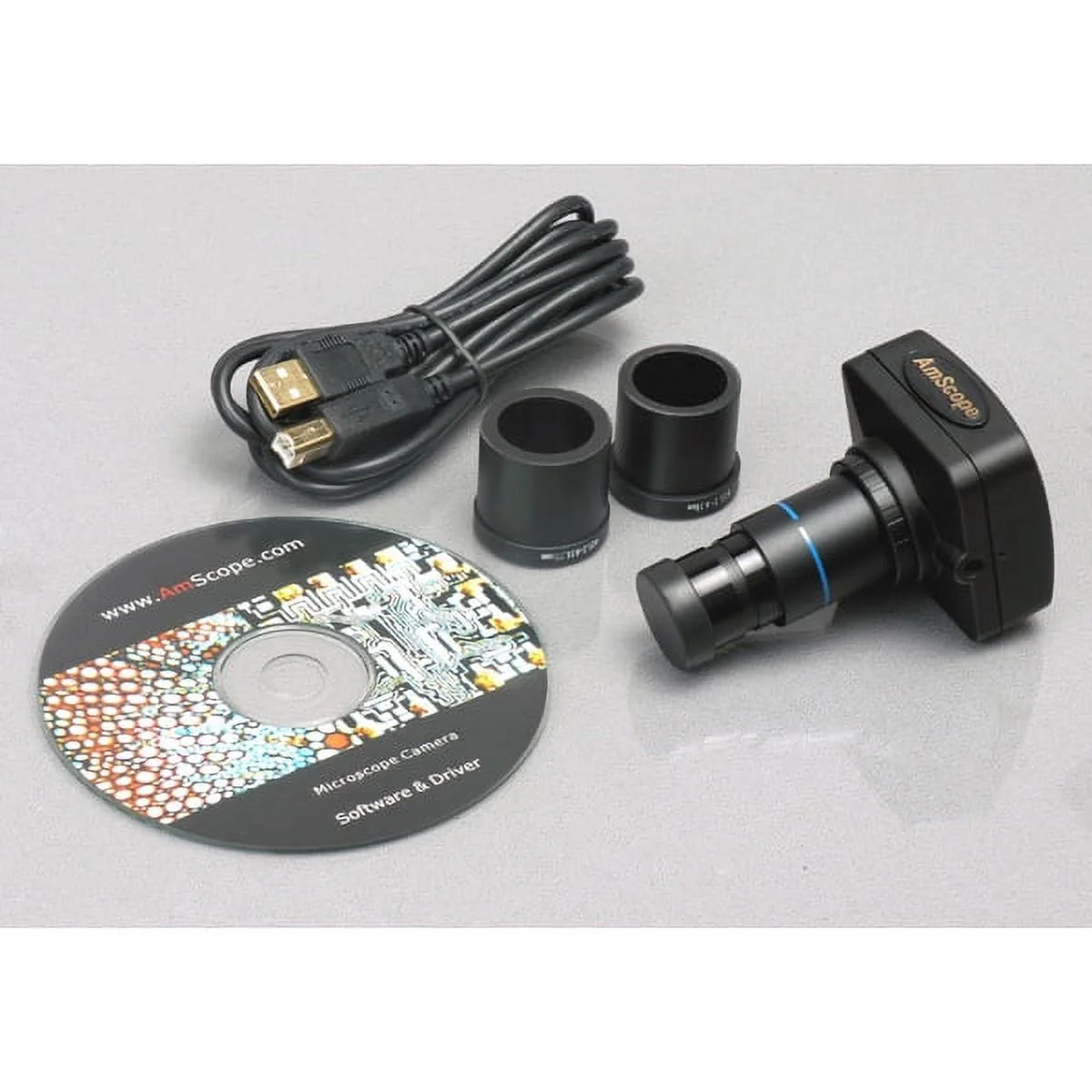 AmScope 3.5X-90X Jewel Gem Stereo Zoom Microscope + 1.3MP Camera New