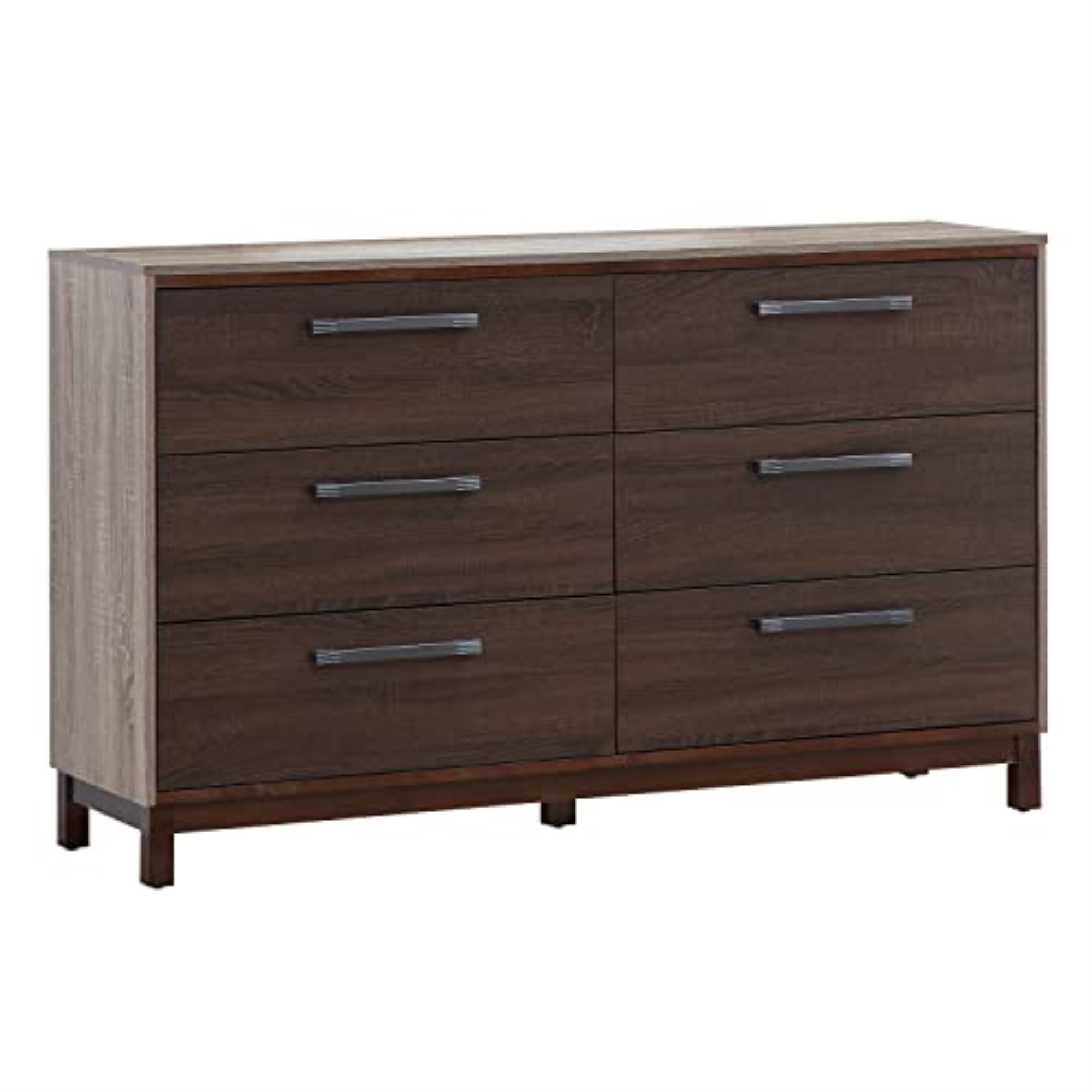 Glory Furniture Magnolia Dresser in Gray and Brown