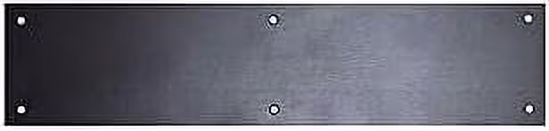 CPG Products - Metal Aluminum Kick Plate - 3/64-Inch Thick - Choose The Height And Width For Your Door (Black, 12