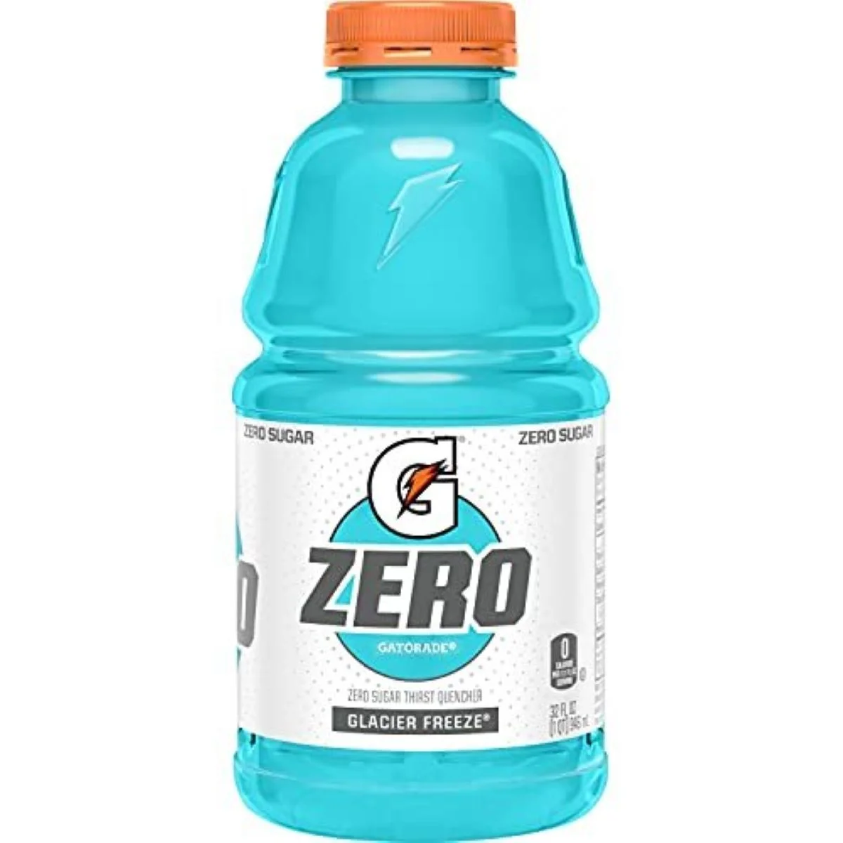 Gatorade Zero Glacier Freeze Sport Drink, 28 oz Plastic Bottle, Quantity of 10