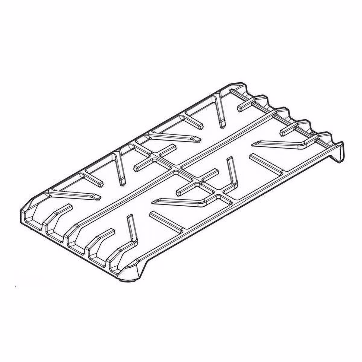 FRIGIDAIRE 808754702 RANGE SURFACE BURNER GRATE RIGHT (BLACK) - OEM PART