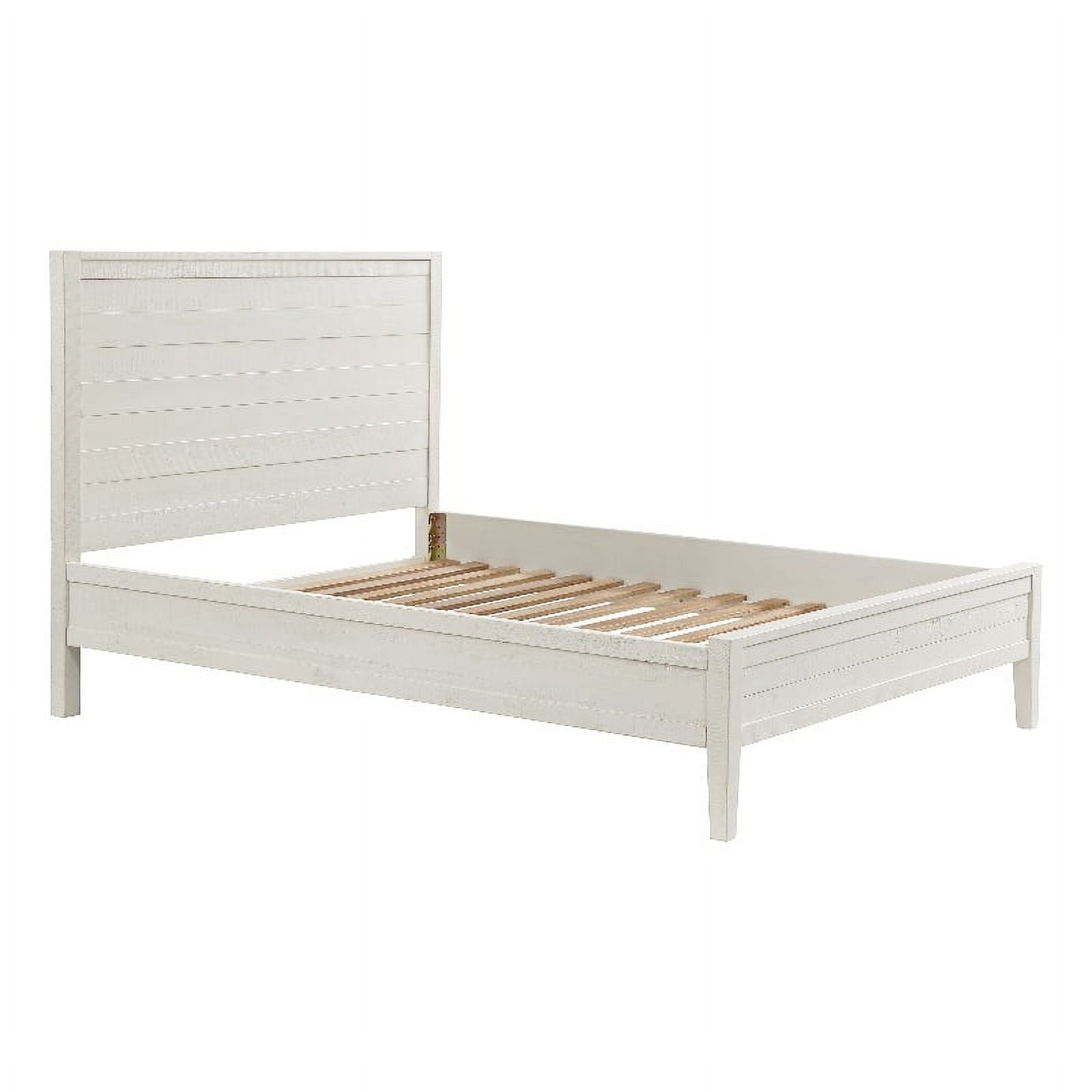 Arden Panel Wood Queen Bed/Driftwood White
