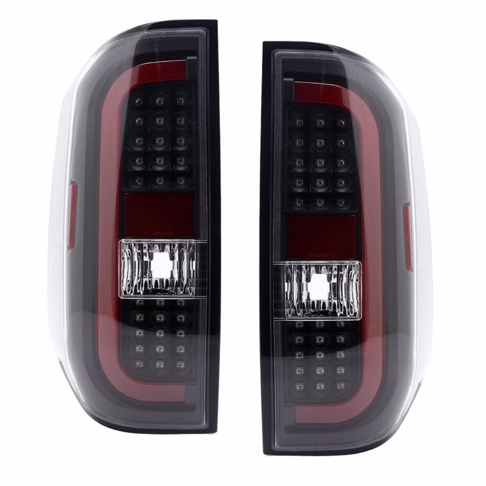 Teledu Black Tail Lights Sequential LED Lamps w/ Red Tube