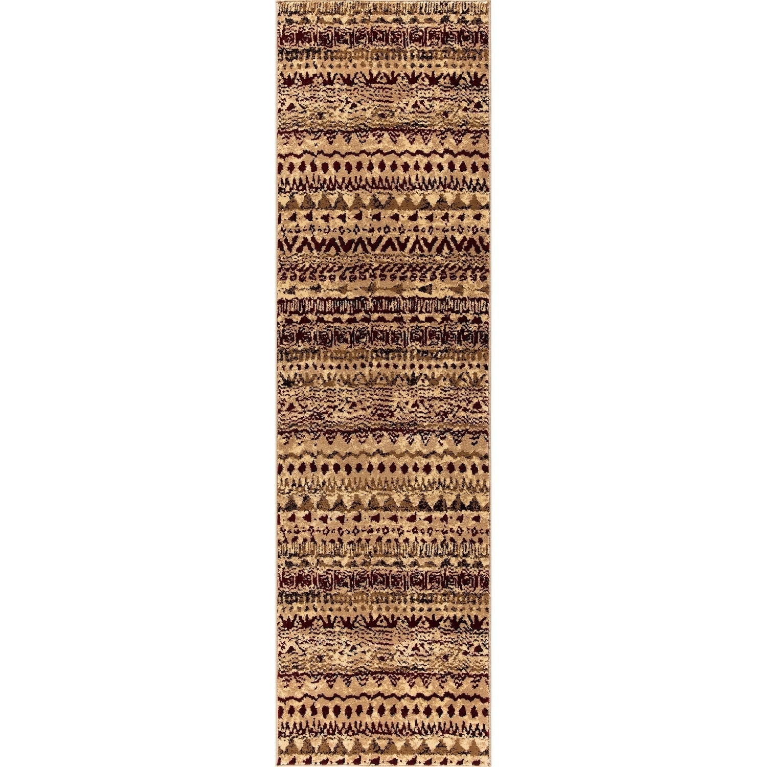 Premier GAD Cottage Collection Noles Red Cream Southwestern/Lodge Area Rug 5'3