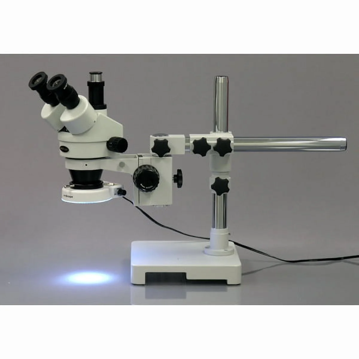 AmScope SM-3TY-80S Professional Trinocular Stereo Zoom Microscope, WH10x Eyepieces, 7X-90X Magnification, 0.7X-4.5X Zoom