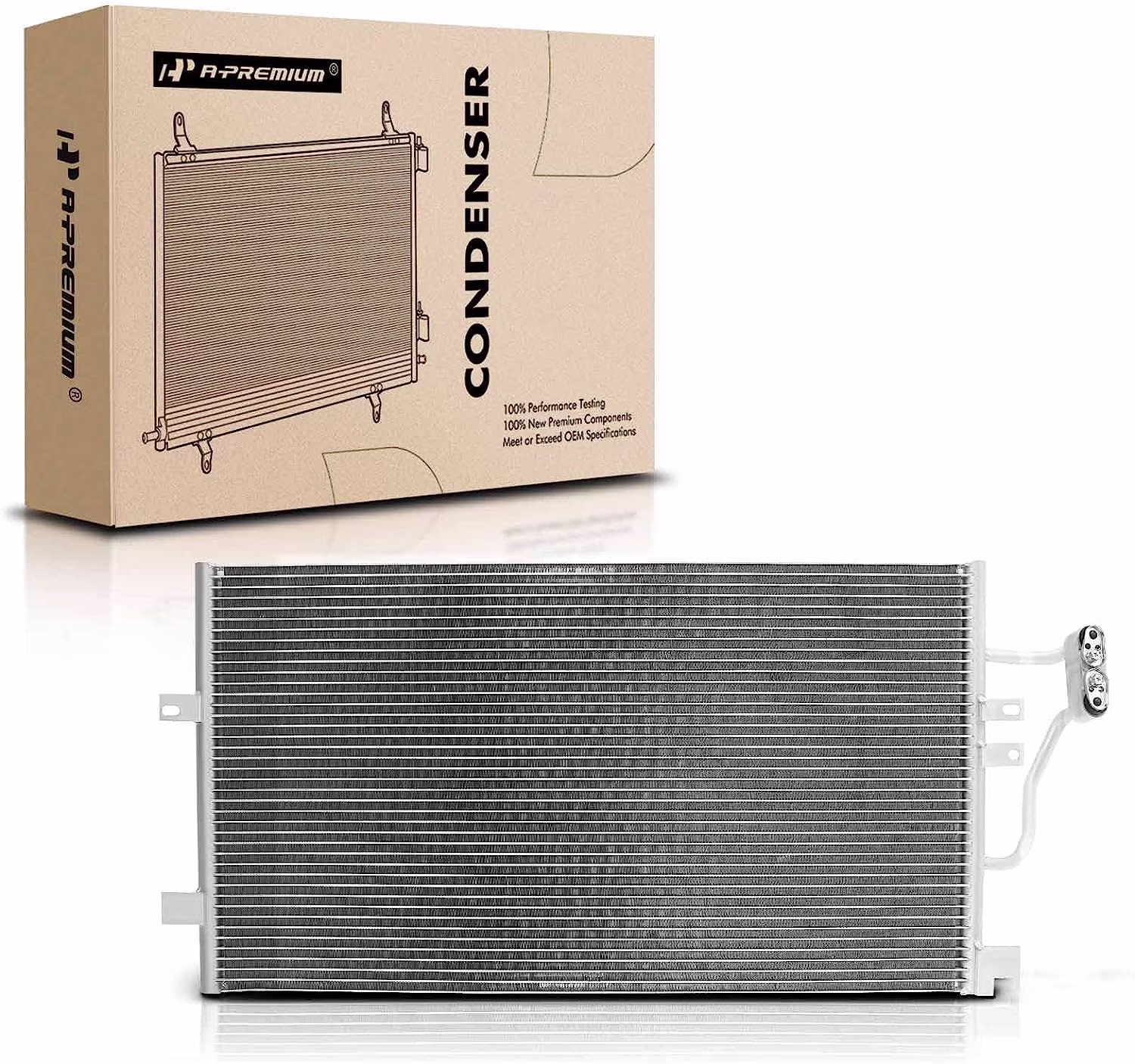 A-Premium Air Conditioning A/C Condenser Compatible with Cadillac Seville 1998-2004, Replace# 4943, 52380505