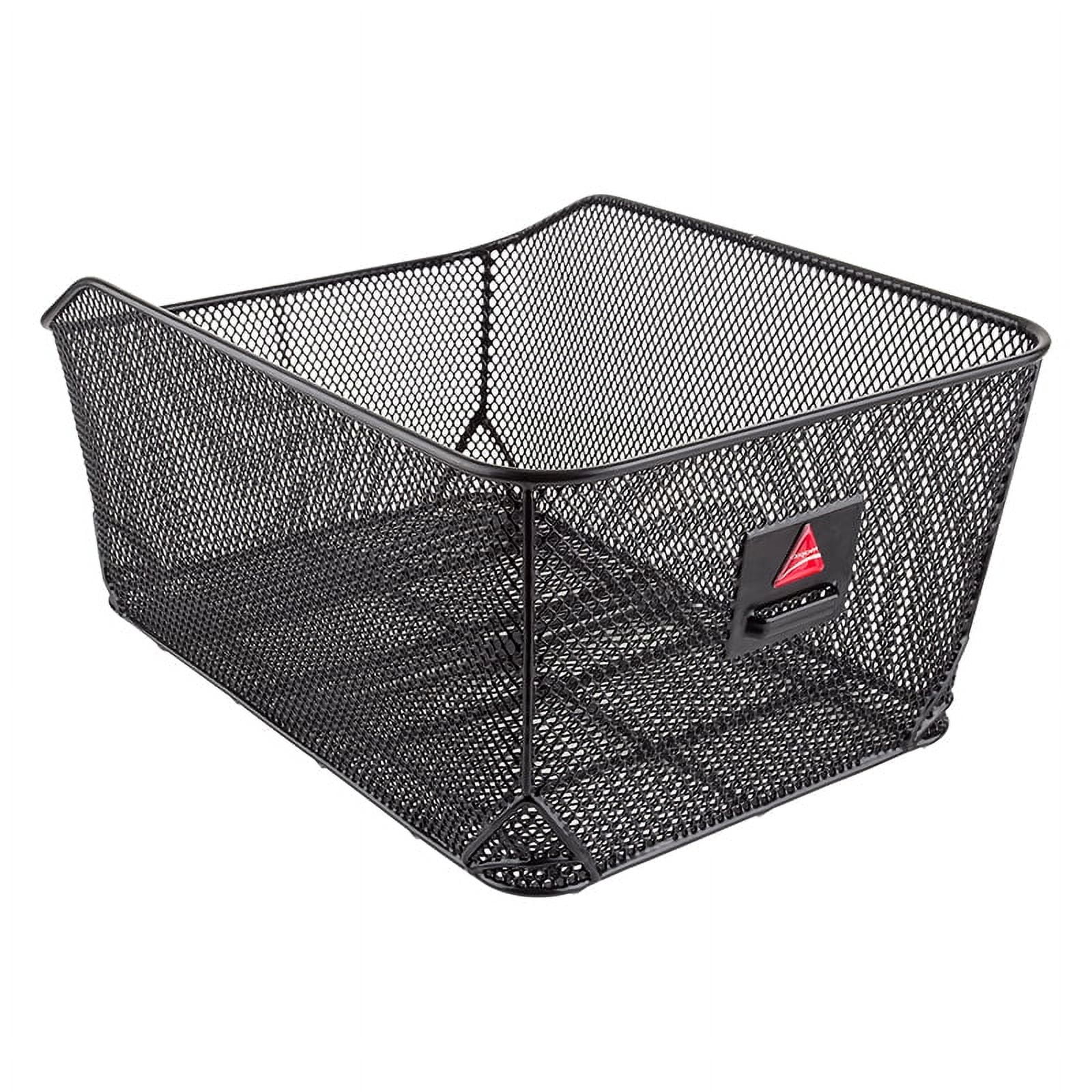 Axiom Market Basket Black Mesh Rack Mount Bicycle Basket - Basket Only
