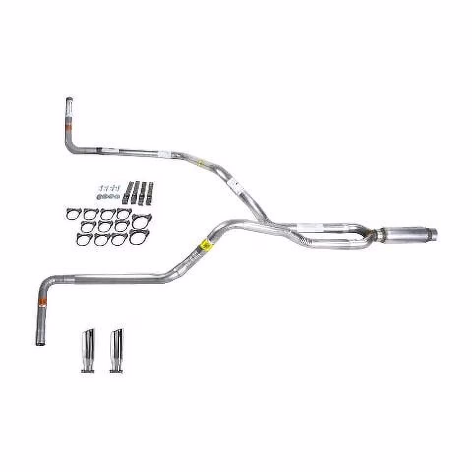 F150 98-04 dual exhaust 2.5 pipe Glass Pack muffler RC Tip Side Exit