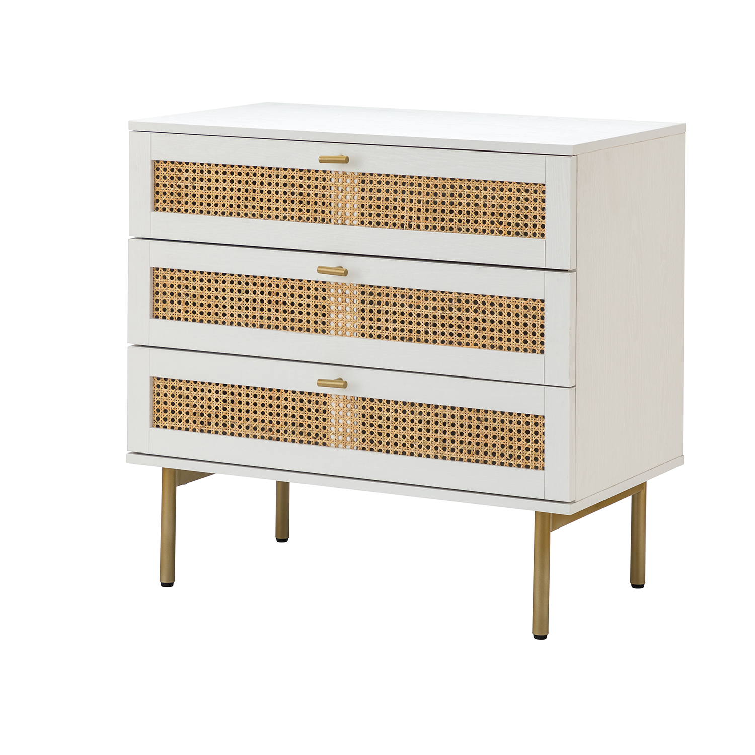 CoSoTower Tall 3-Drawer Bachelor Chest White