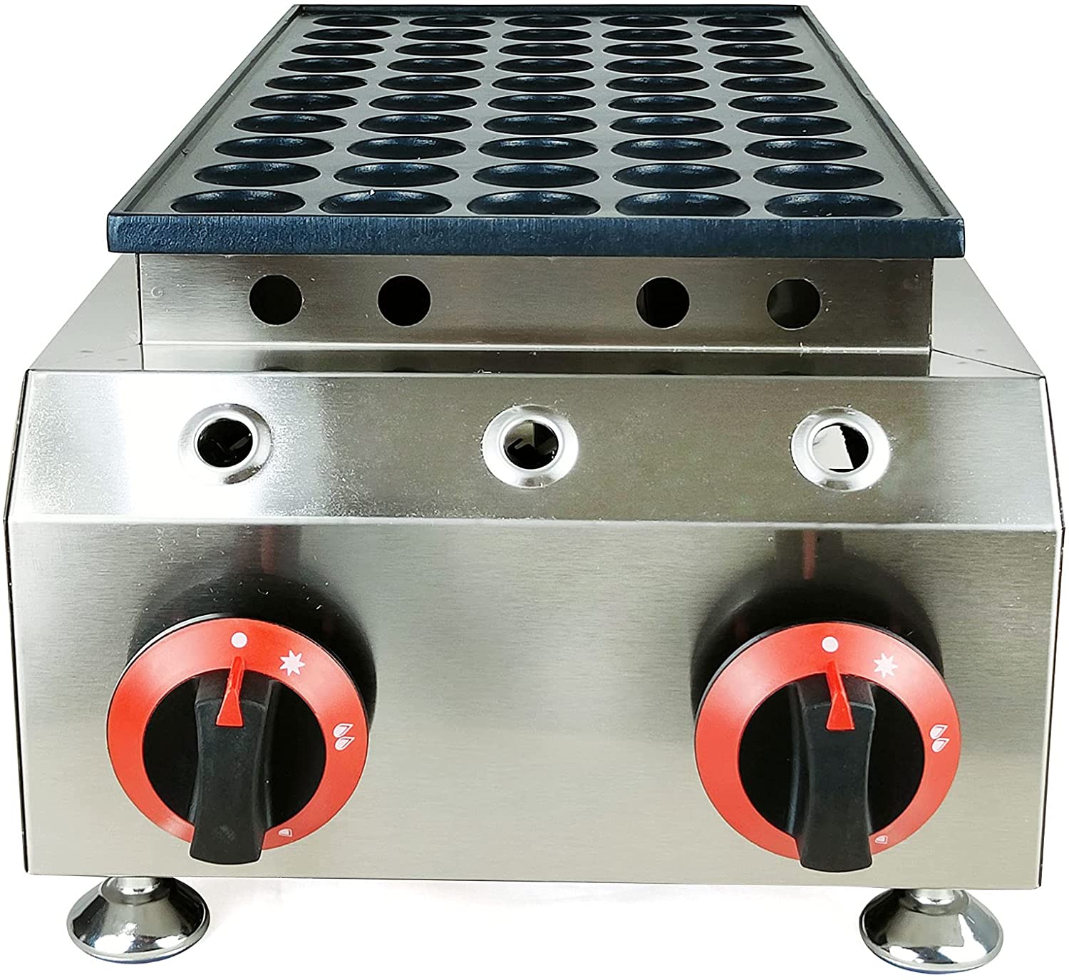 LPG Gas Dutch Pancake Baker Nonstick 50PC Waffle Maker Baker Machine