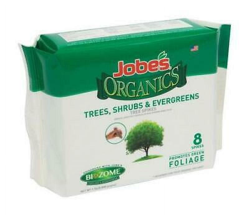 2PK Jobe's Organics Trees Shrubs & Evergreens 5-5-5 Fertilizer Spikes
