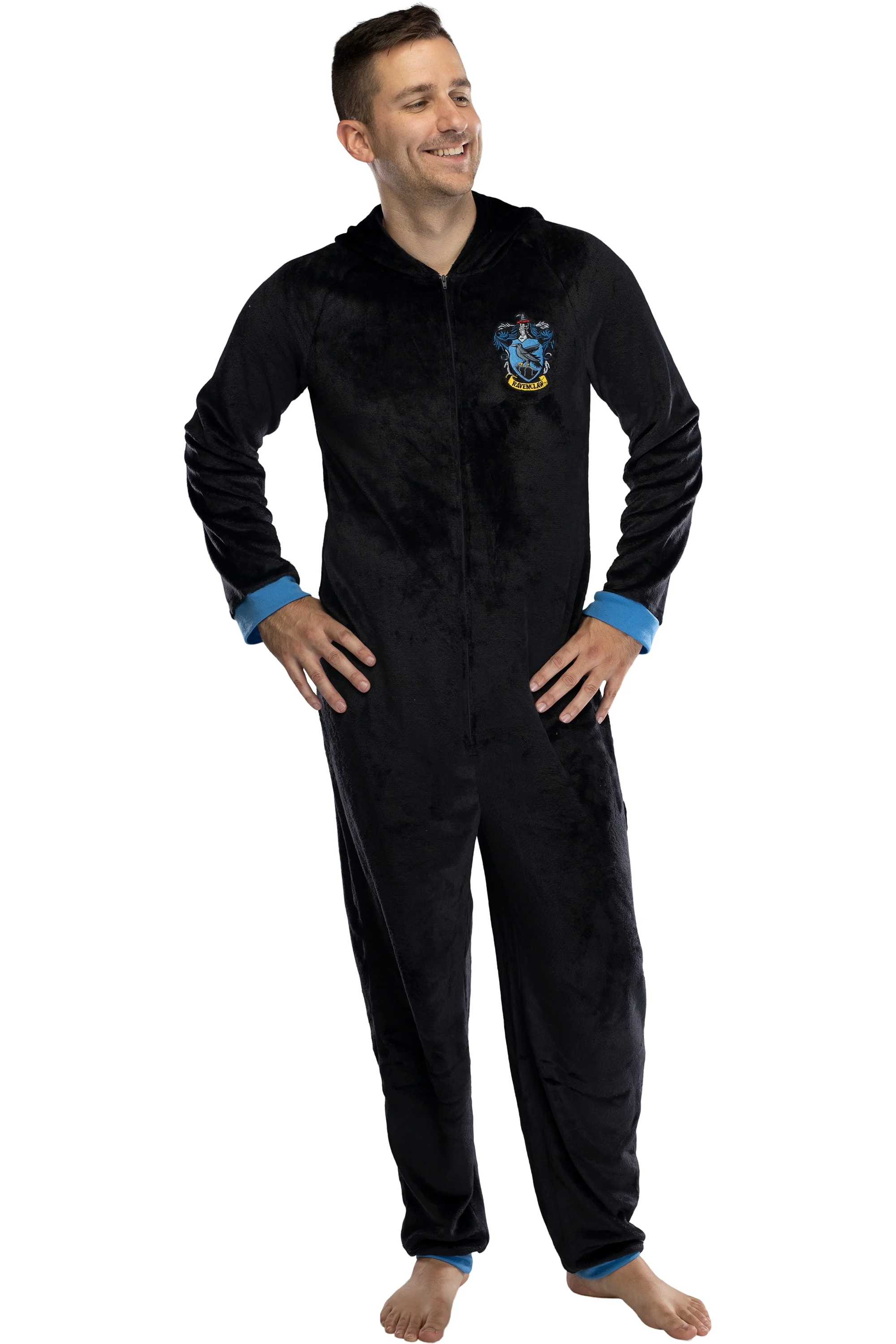 Harry Potter Adult Men's Hooded One-Piece Pajama Union Suit