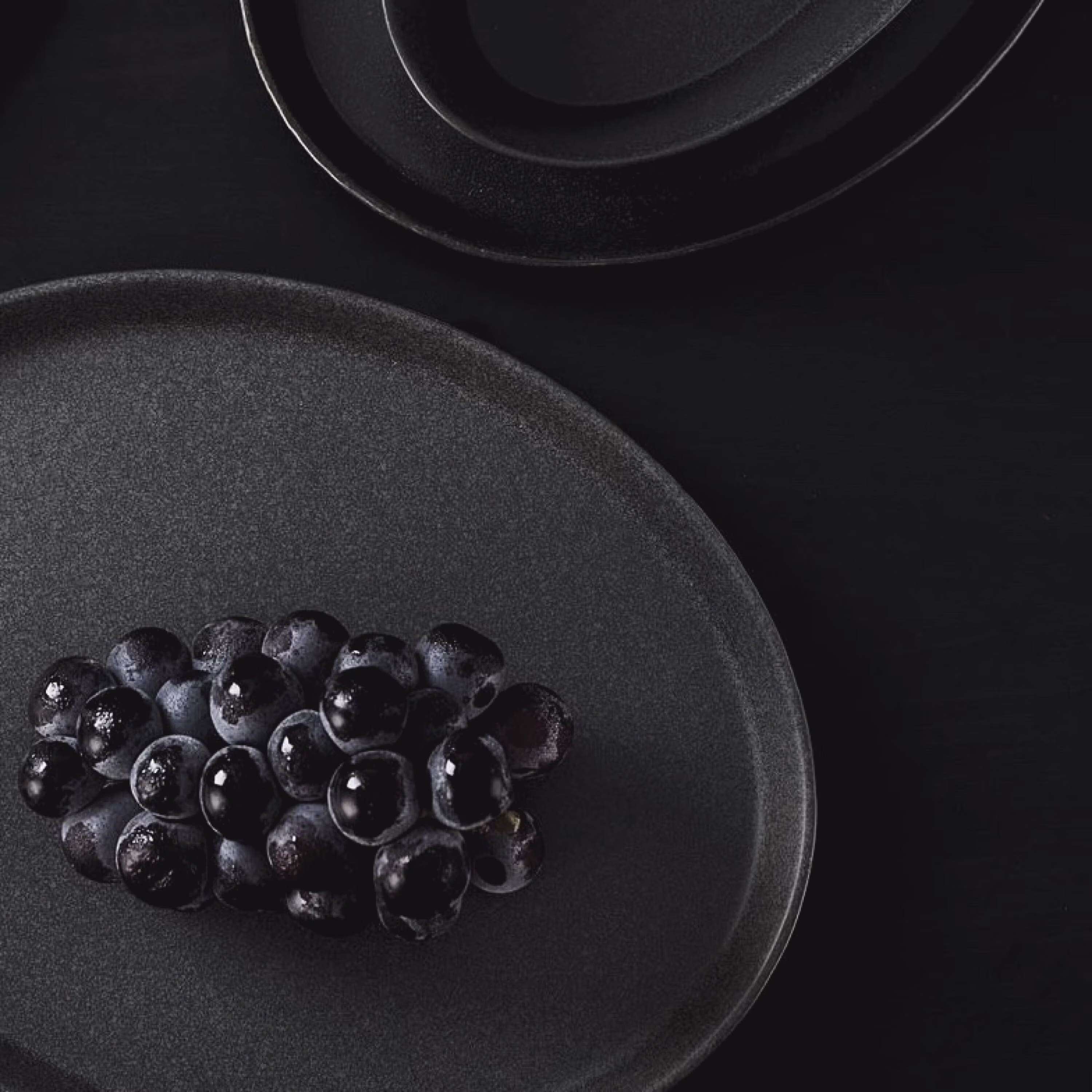 Stone by Mercer Project Katachi Stoneware Dinnerware Set Charcoal - 32 Piece