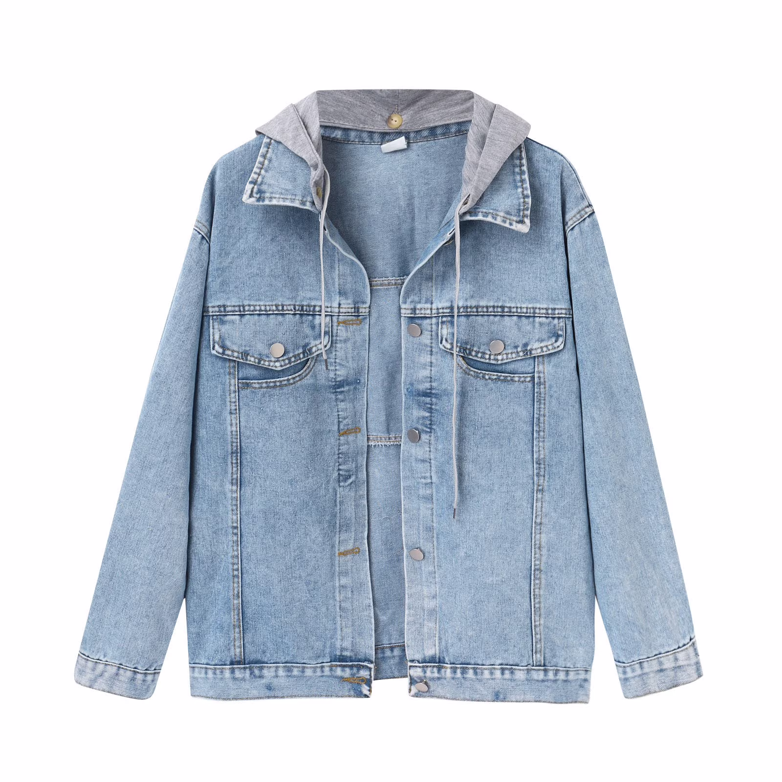 PMUYBHF Womens Denim Jackets Lightweight Trendy Dressy Light Jackets for Women Casual Summer Women Warm Vintage Button Down Distressed Short Denim Jean Jacket Coat with Pocket Pink Blazer Dress