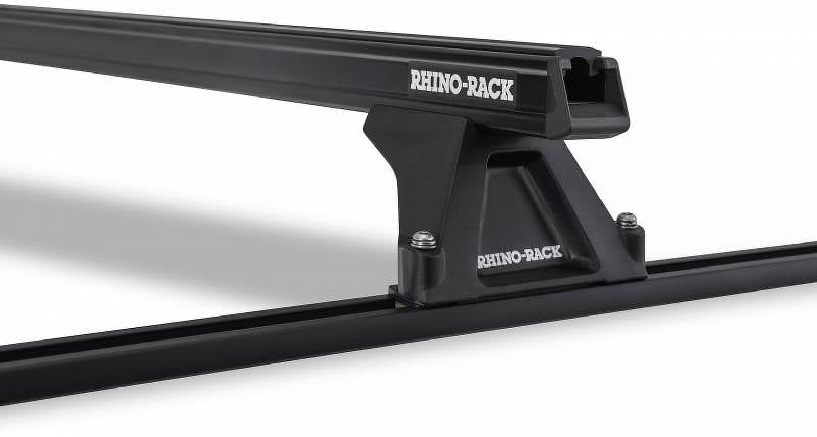 Rhino Rack 1993-1998 Fits Jeep Grand Cherokee ZJ 4dr SUV Heavy Duty RLTF Trackmount Black 2 Bar Roof Rack JA8758