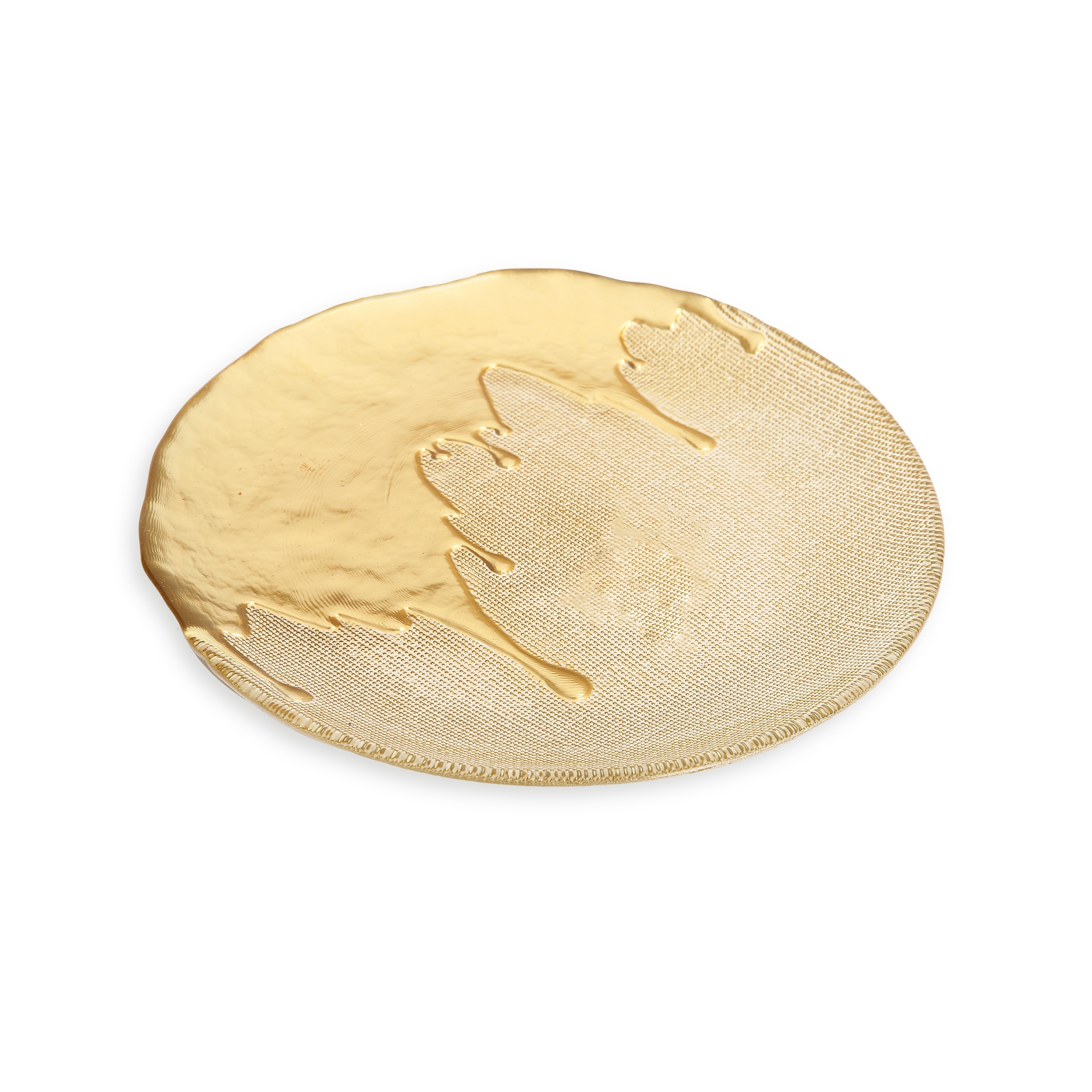 Classic Touch Set of 4 Chargers Gold Dipped Design - 13