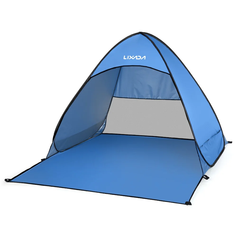 Lixada Automatic Instant Pop Beach Tent Lightweight UV Protection Camping Fishing Tent Cabana Sun Shelter