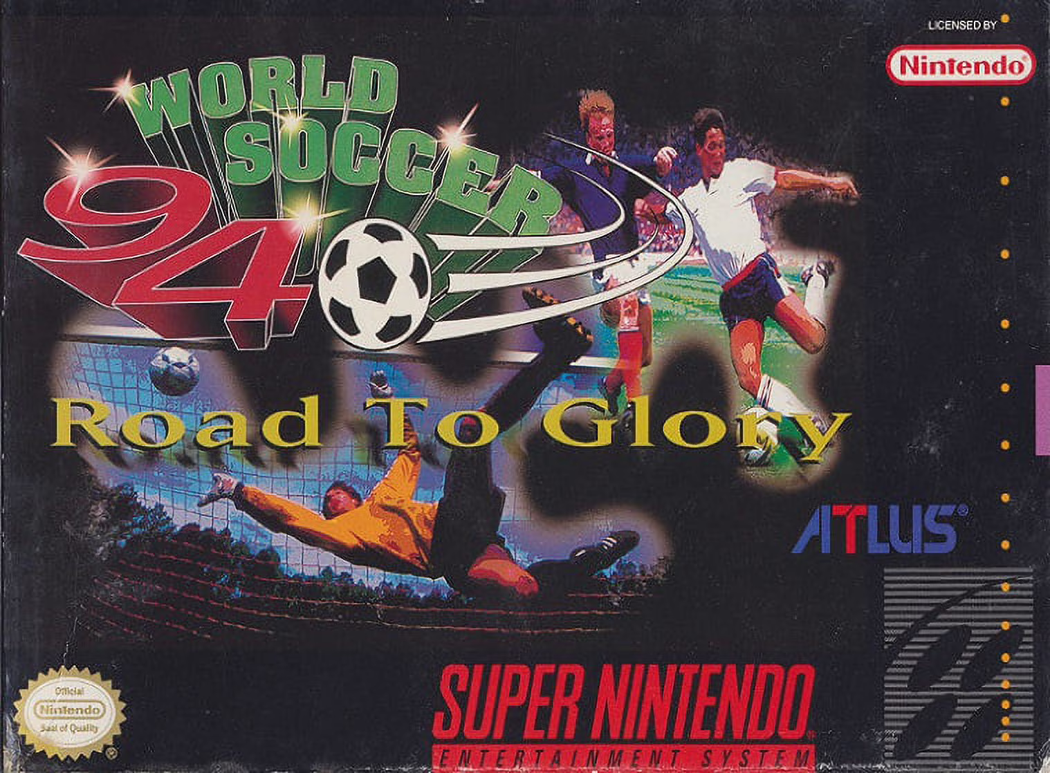 Restored World Soccer '94: Road to Glory (Super Nintendo, 1993) SNES Sports Game (Refurbished)