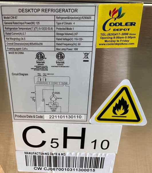 32 inches Counter top Sandwich Prep Table CW-67 NSF