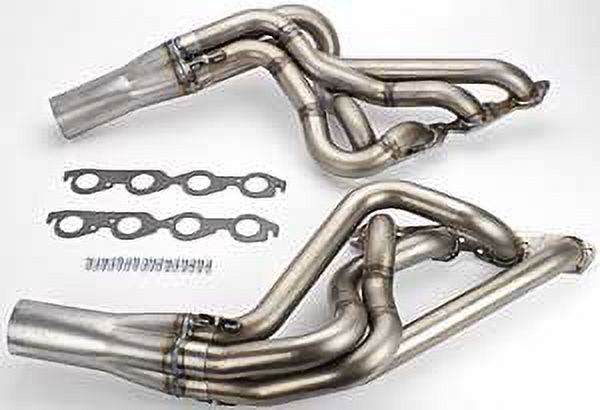 Hedman 65090 Husler Race Headers 2-1/4 in Primary - 4 in Collector Natural Pair Fits select: 1972 CHEVROLET NOVA
