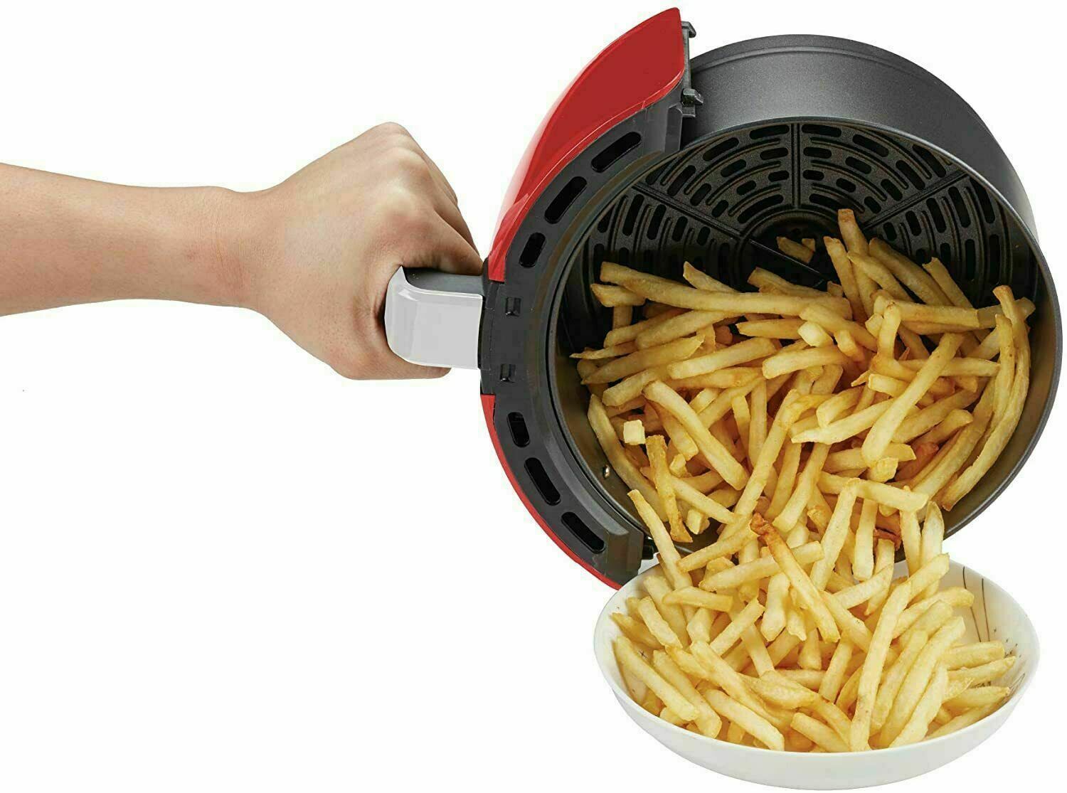 GoWISE USA 3.7-Qt. 1200 Watts Digital Air Fryer (Red)