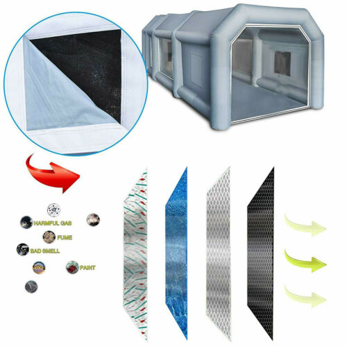 23x13x8FT Inflatable Spray Booth Paint Tent Mobile Portable Car Workstation New