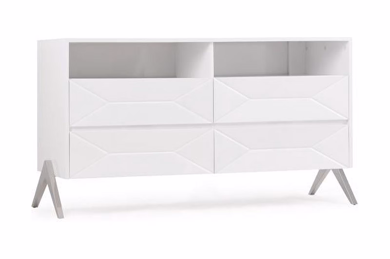 Modern White High Gloss Finish Dresser VIG Modrest Candid
