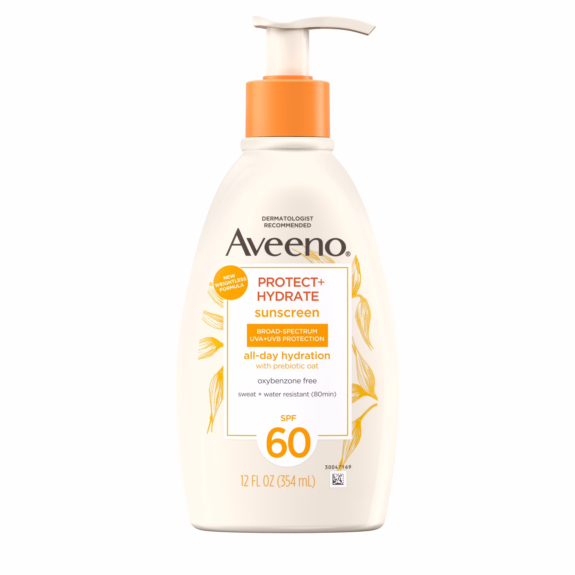 Aveeno Protect + Hydrate Body Sunscreen Lotion, SPF 60, 12.0 fl. oz