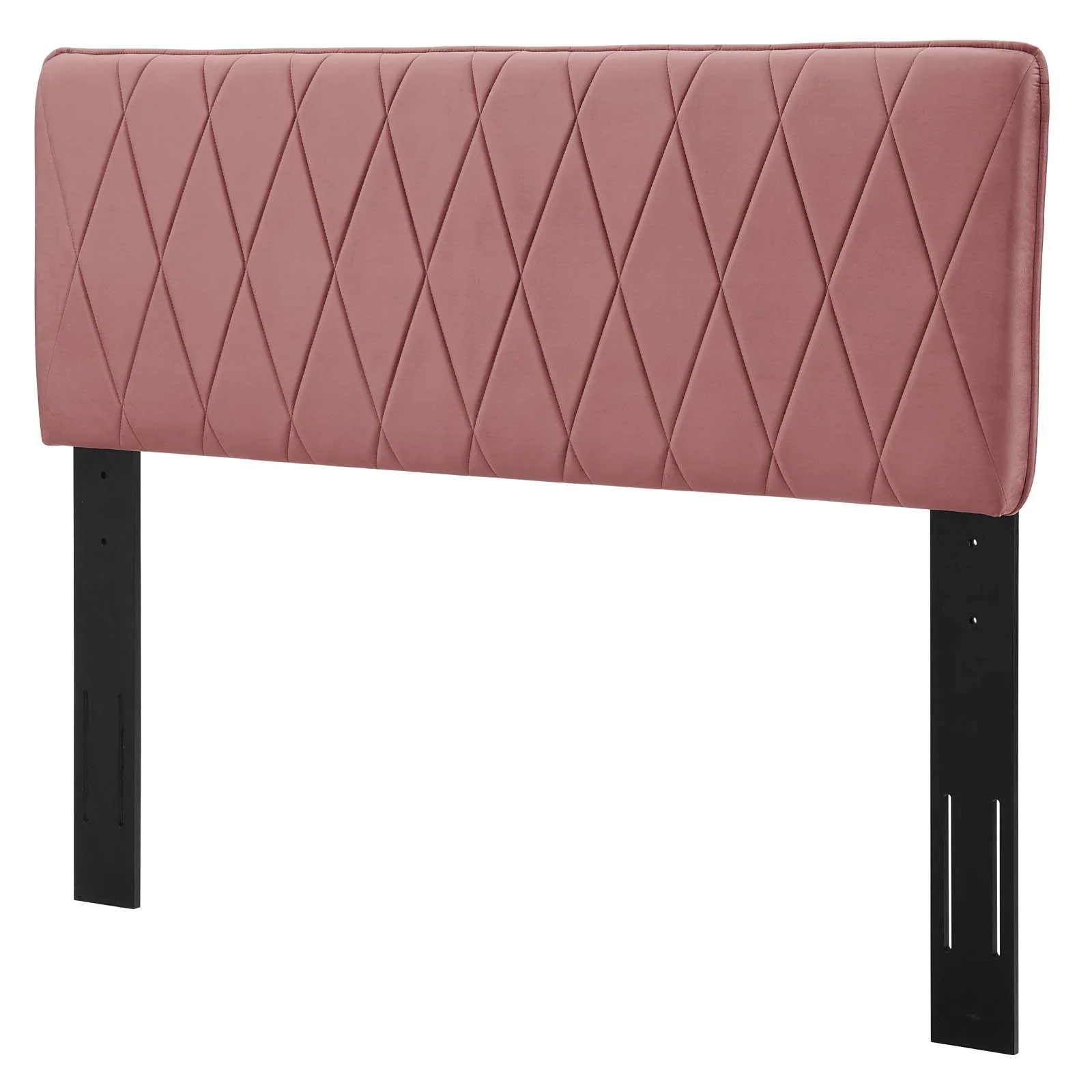 Headboard, Full Queen Size, Velvet, Pink, Modern Contemporary Urban Design, Bedroom Master Guest Suite