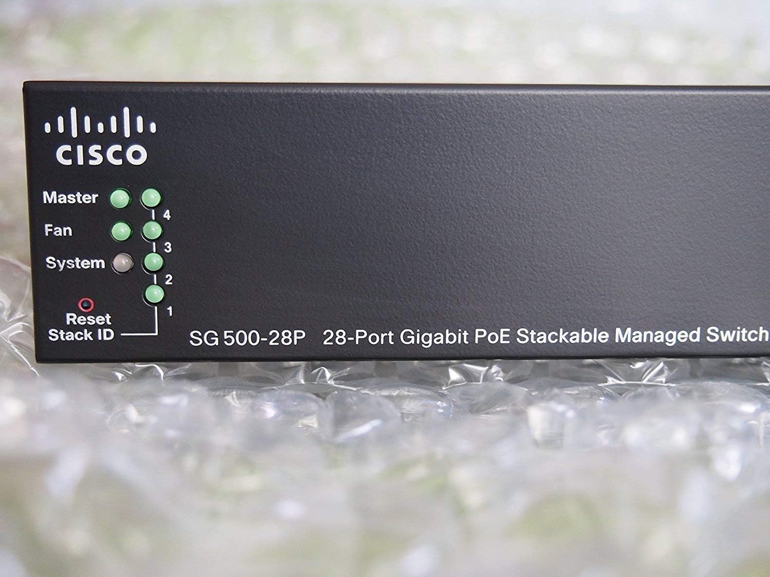 Restored Cisco SG500-28P SG500-28P 28-Port GIGABIT POE Stack (Refurbished)