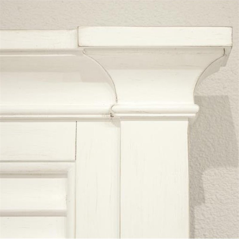 Riverside Furniture Myra King Panel Bed in Paperwhite