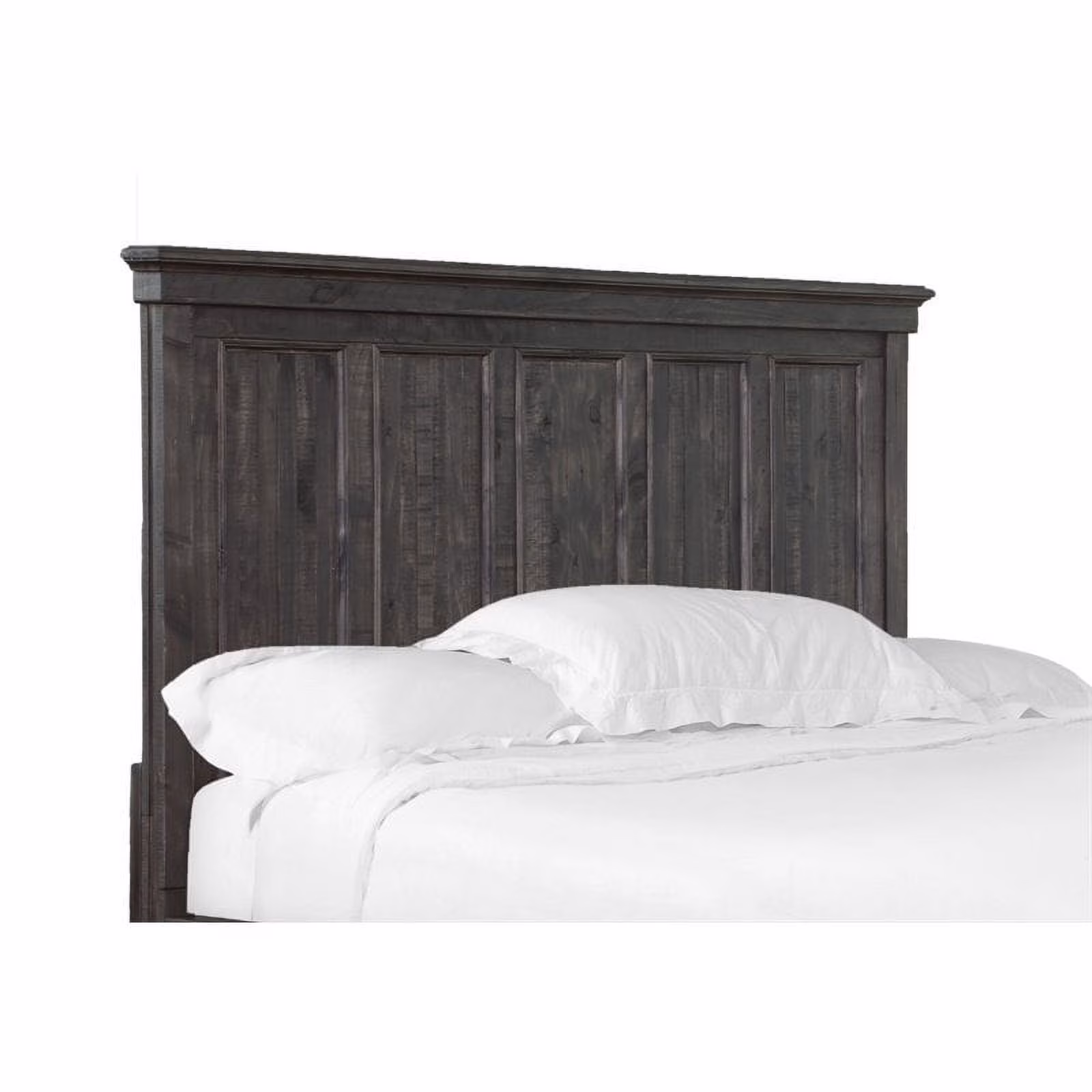 Bowery Hill Modern Wood Queen Panel Headboard in Gray Finish