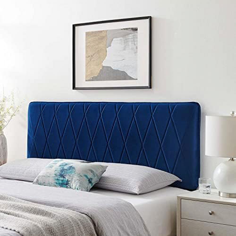 HBBOOMLIFE Leila Performance Velvet Headboard  Twin  Mint