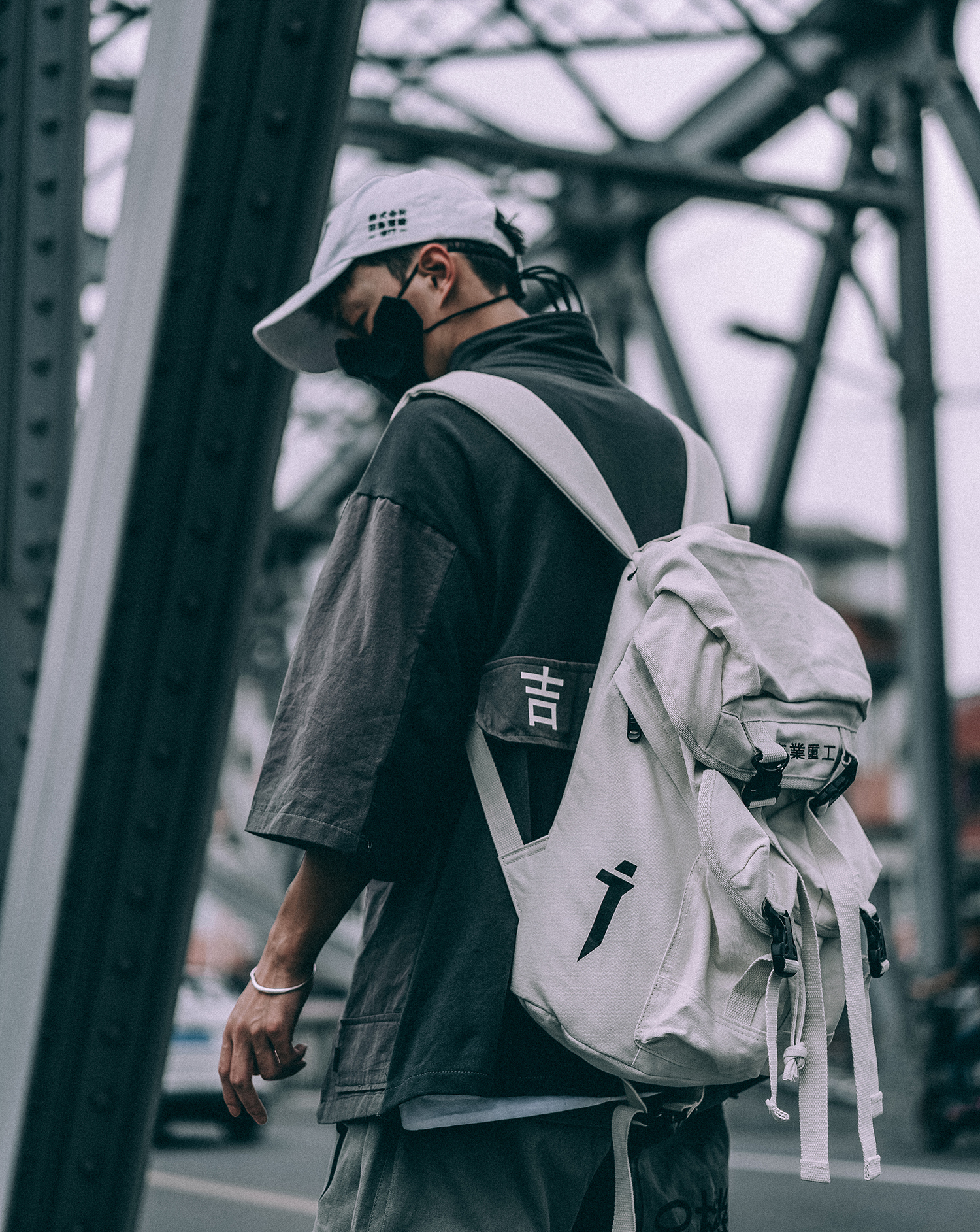 Travel Laptop Backpack Techwear Streetwear Anti Theft College School Slim Daypack Computer Bag Durable & Fits 15 Inch Laptop