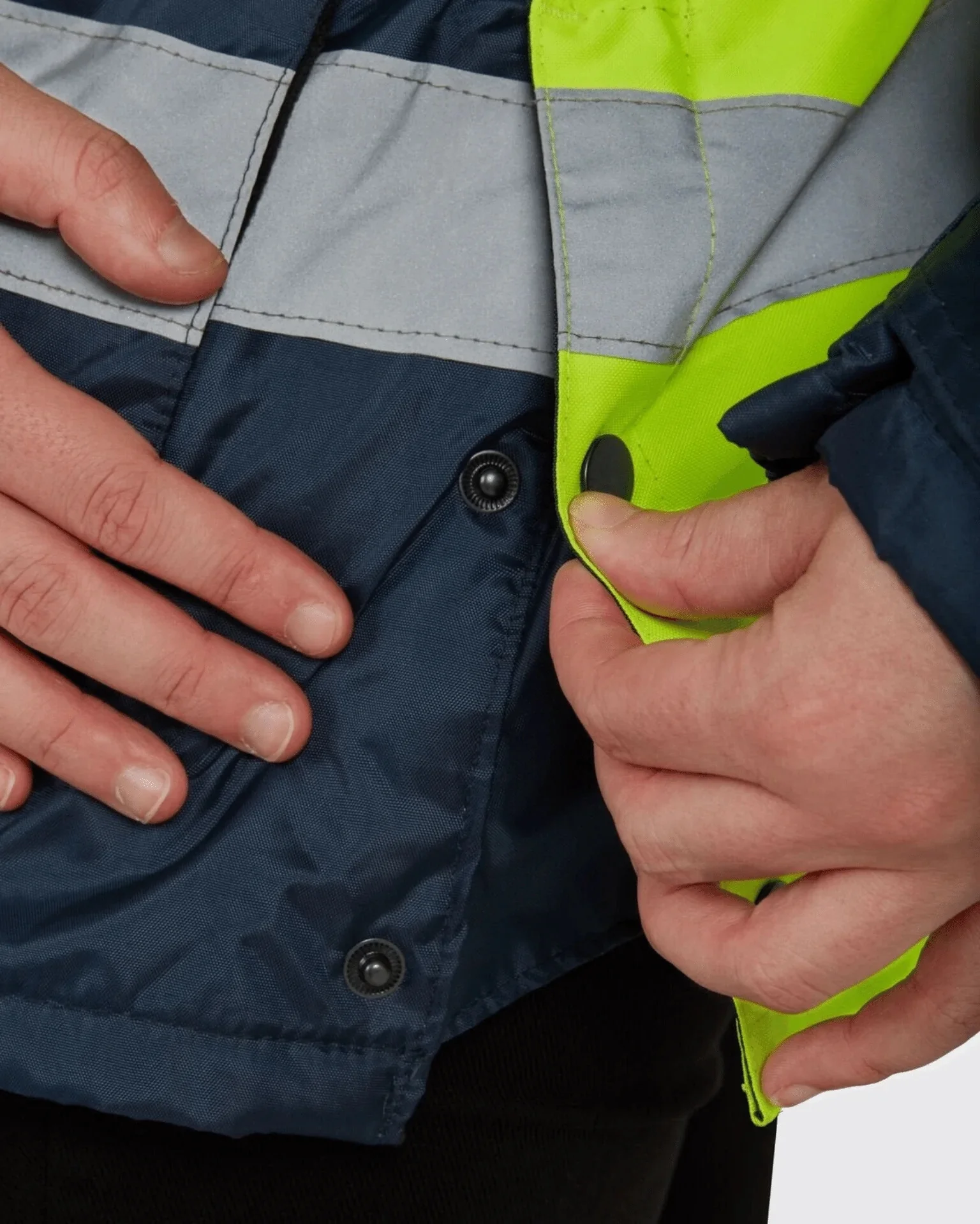 UHV664SM High Visibility Green Waterproof Class 2 Jacket - Small