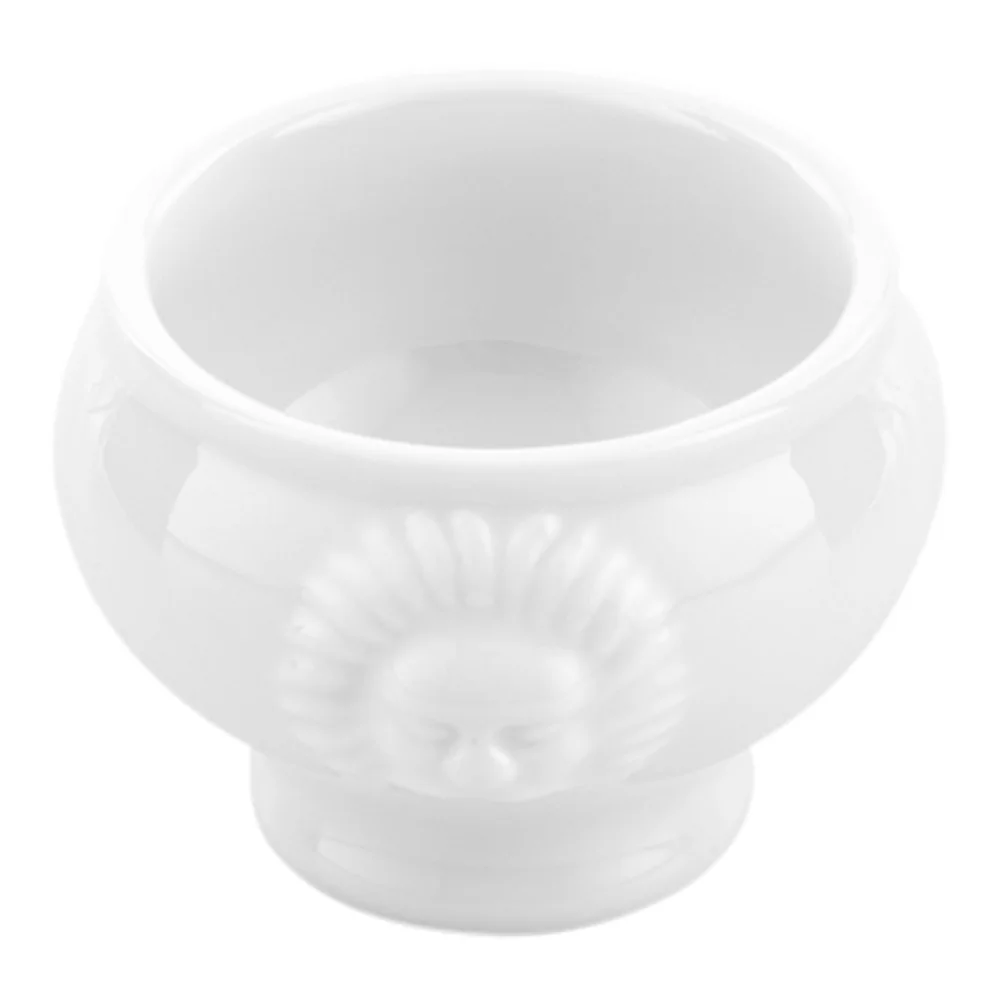 2 oz Round White Porcelain Lion Head Mini Bowl - 2