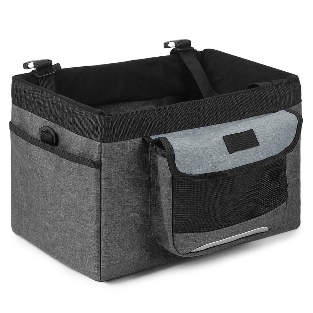 Carevas Foldable Front Basket Removable Bike Pet Basket Pet Dog Cat Carrier Camping Tote Bag