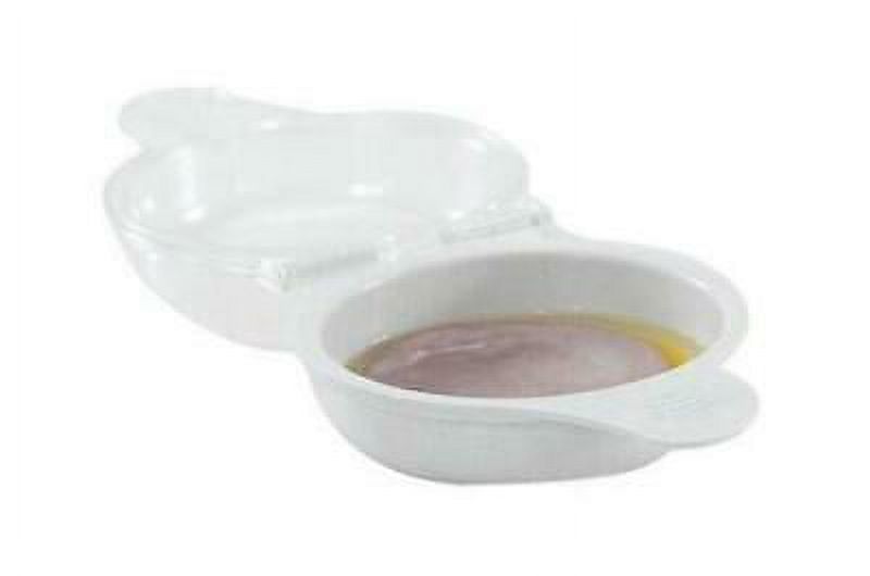 3PK Nordic Ware 4-3/4 in. W x 6-21/32 in. L Clear Plastic Microwave Egg N' Muffin Breakfast Pan
