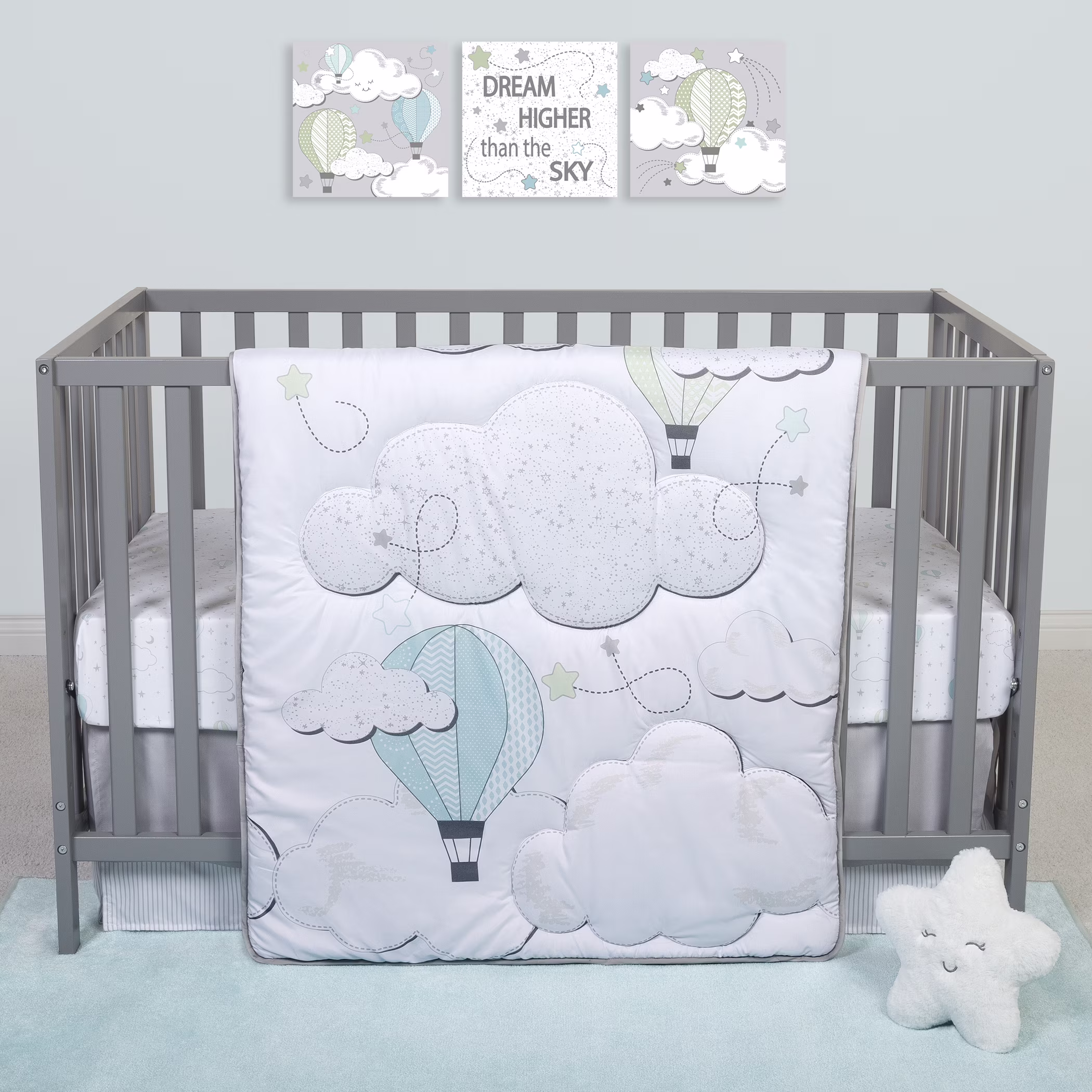Sammy & Lou Unisex Starry Dreams 4 PC Baby Crib Bedding Set