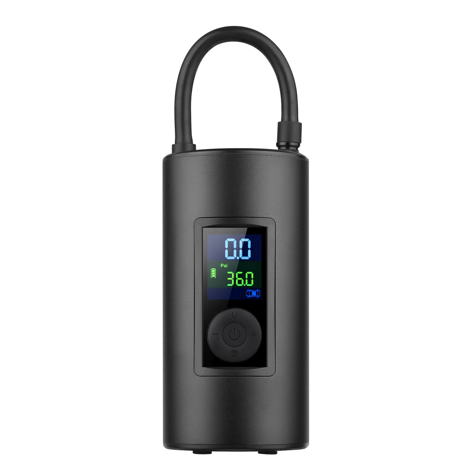 Shinysix Portable Tire Inflator Digital 150 PSI Rechargeable Air Compressor with Emergency Light