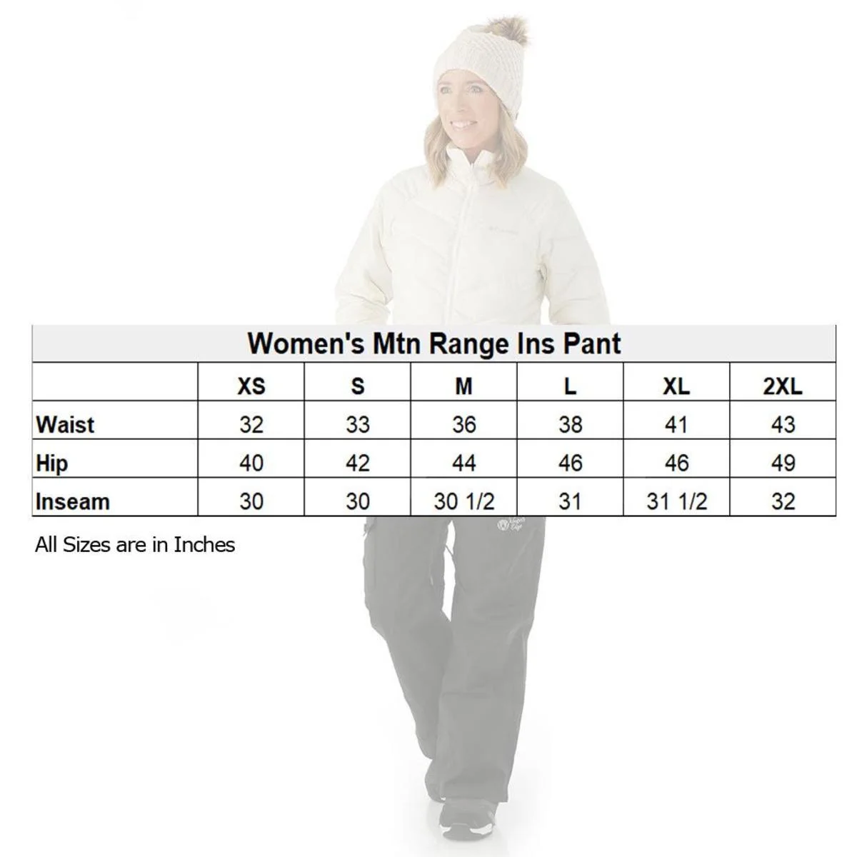 Winter's Edge Womens Mountain Range Insulated Snow Pants